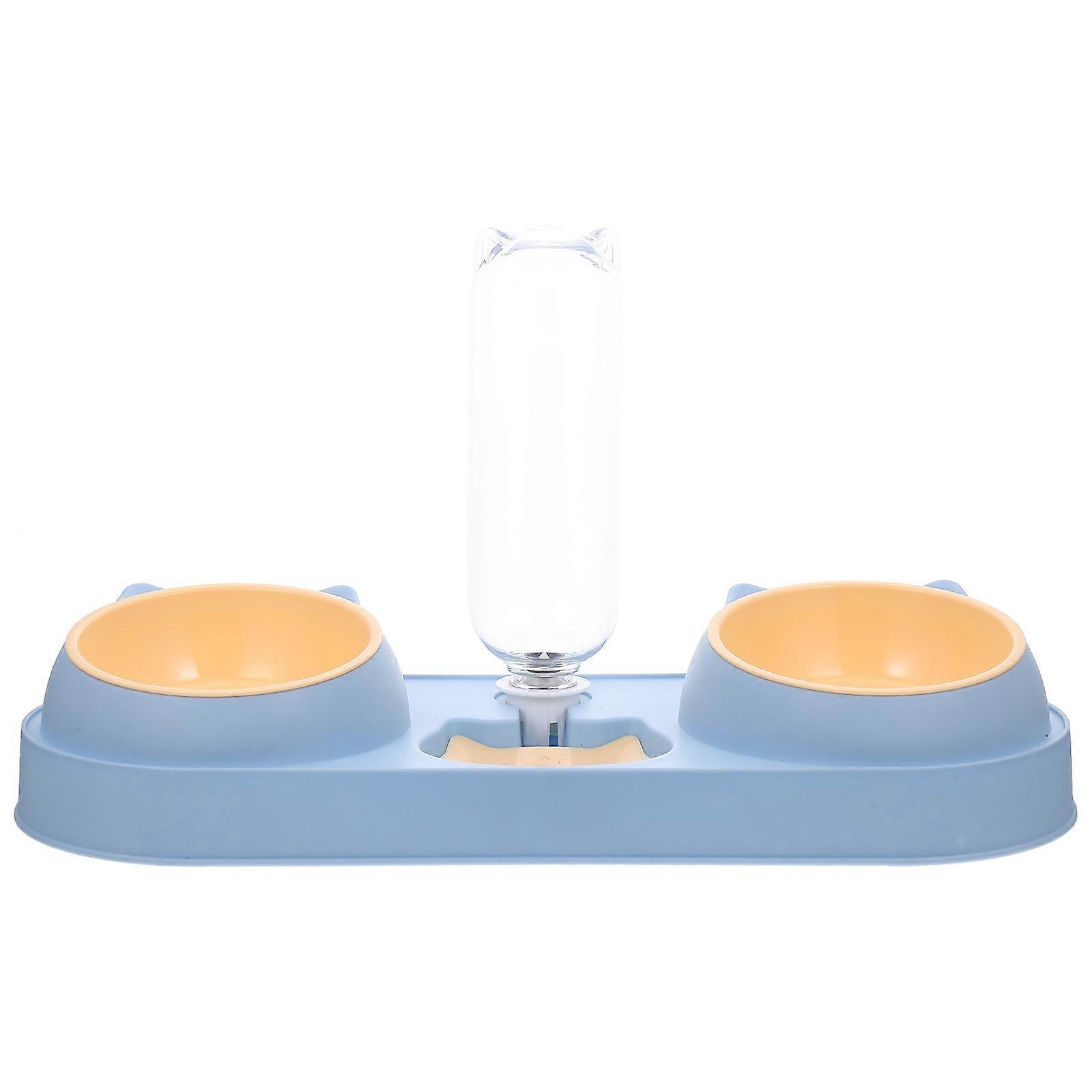 Double-Sided Dog Feeder Pet Feeding Device for Cat Dog Daily Feeding 41X16X23CM Automatic Feeding 1Pcs