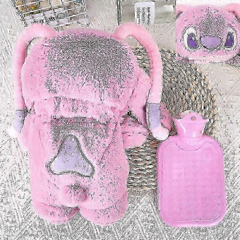 Winter Cartoon Hand Warmer Stitch Water-filled Hot Water Bottle Cute Plush Toy Warm Hand