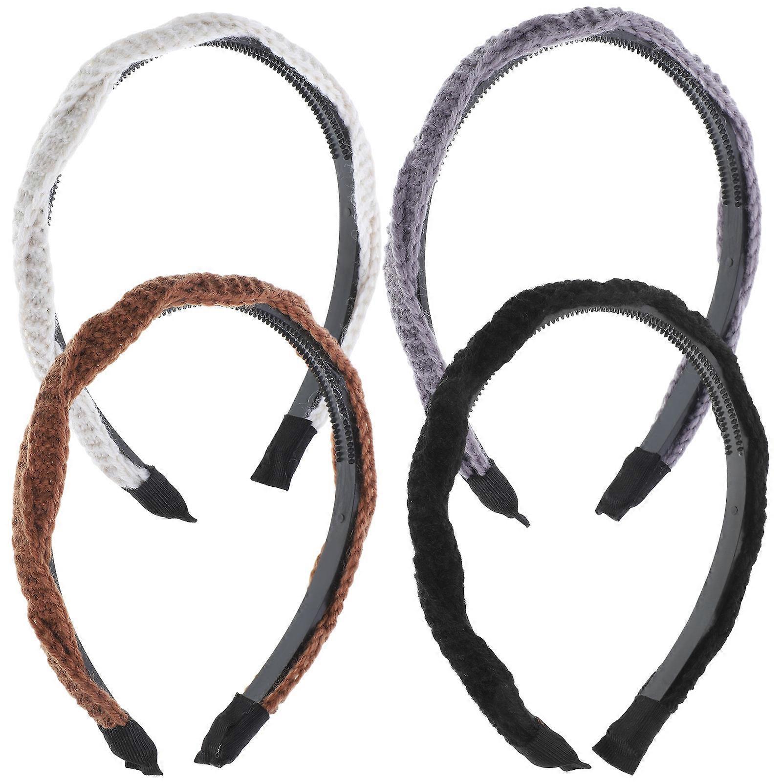 Fasce larghe per le donne marrone 4 pezzi