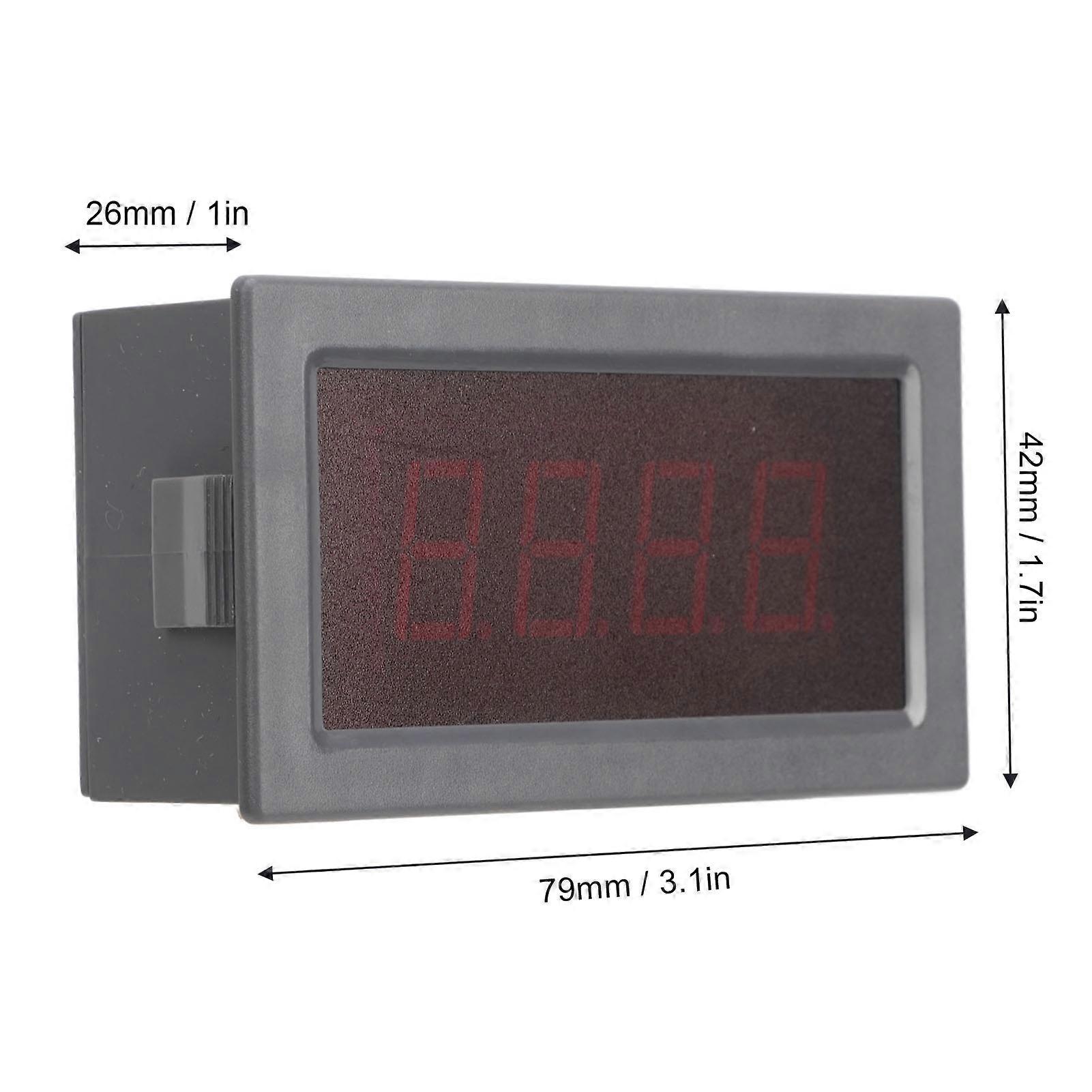 DC 12V LED Digital Thermometer and Hygrometer, Range -199.9 to 600°C, with Alarm