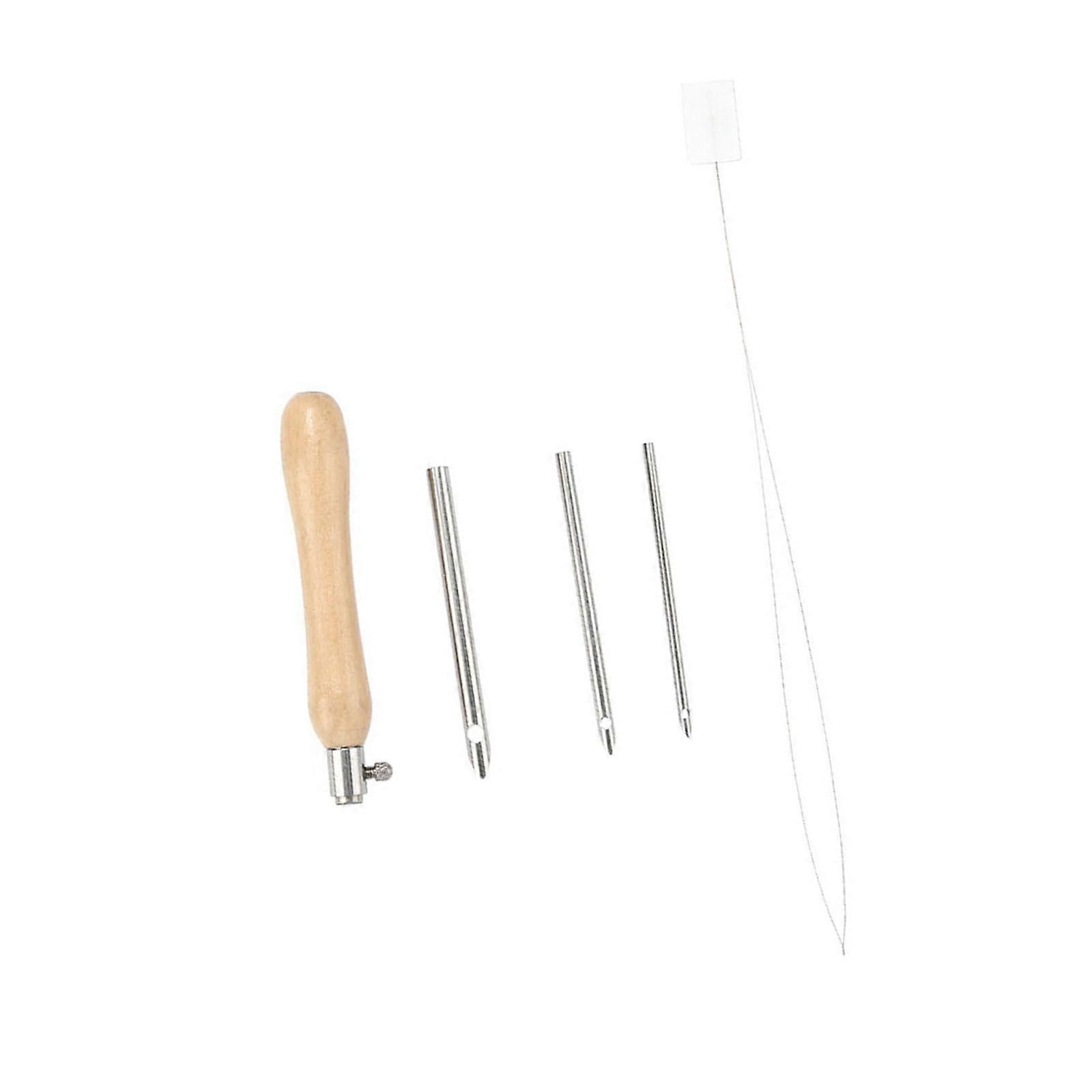 Adjustable Punch Needle Tool Set with Replaceable Headband for Sewing Needles and Sewing Accessories for Crafters and Hobbyists