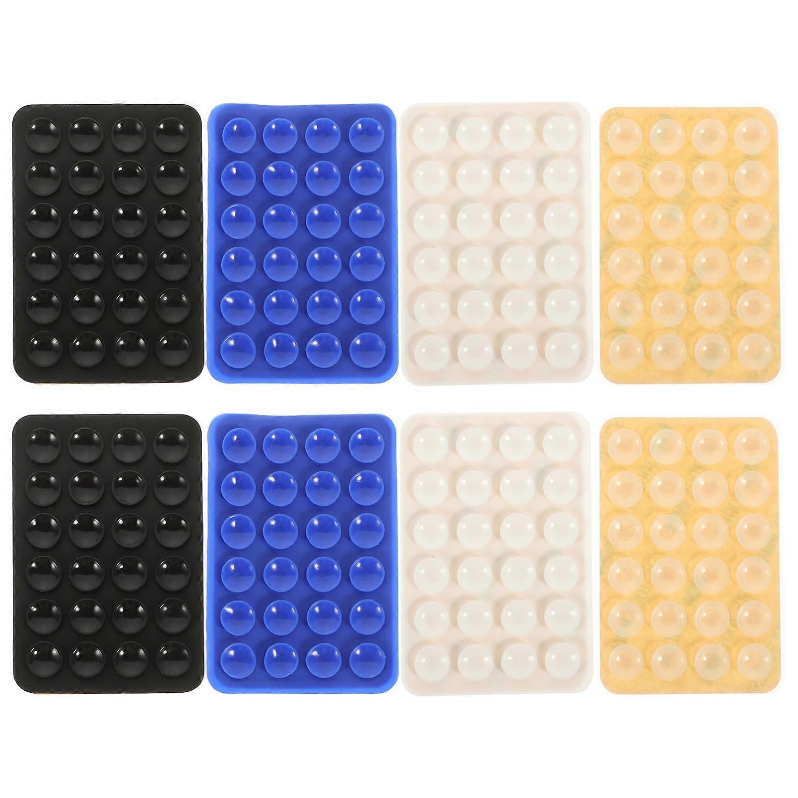 Self-Adhesive Design Silicone Suction Phone Holders for Car 8Pcs