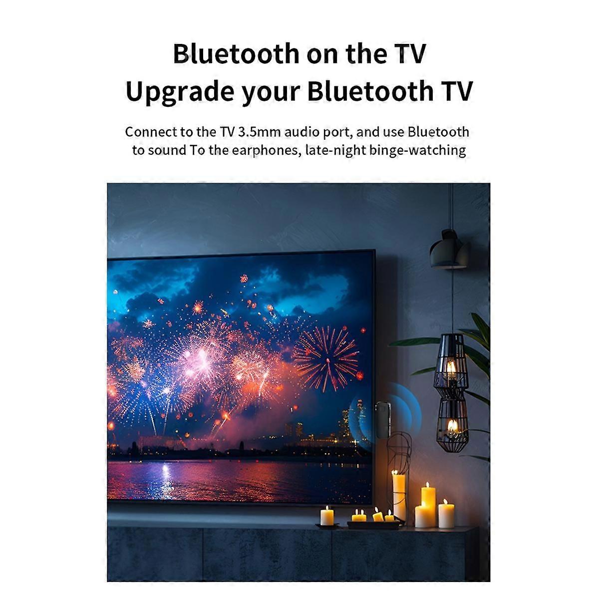 Bluetooth 5.4 Bezdrátový Audio Přijímač Vysílač 3,5 Mm AUX Bluetooth Adaptér Pro Telefony Do Auta Tablet Notebook