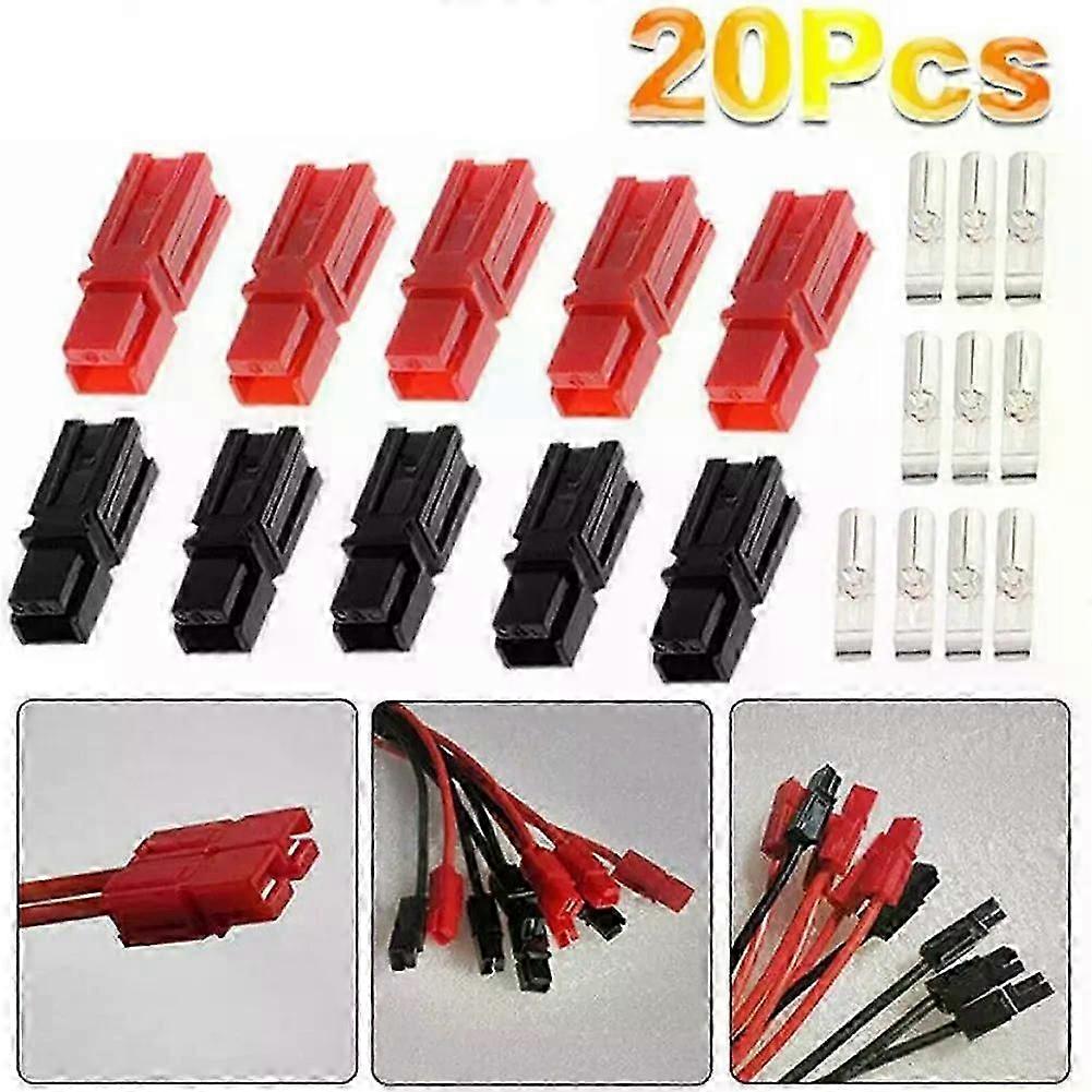 5 Pair Of 30 Amp Power Pole Red Black Connector Fit For Anderson Style Plugs Marine Power Connector Terminal Red And Black