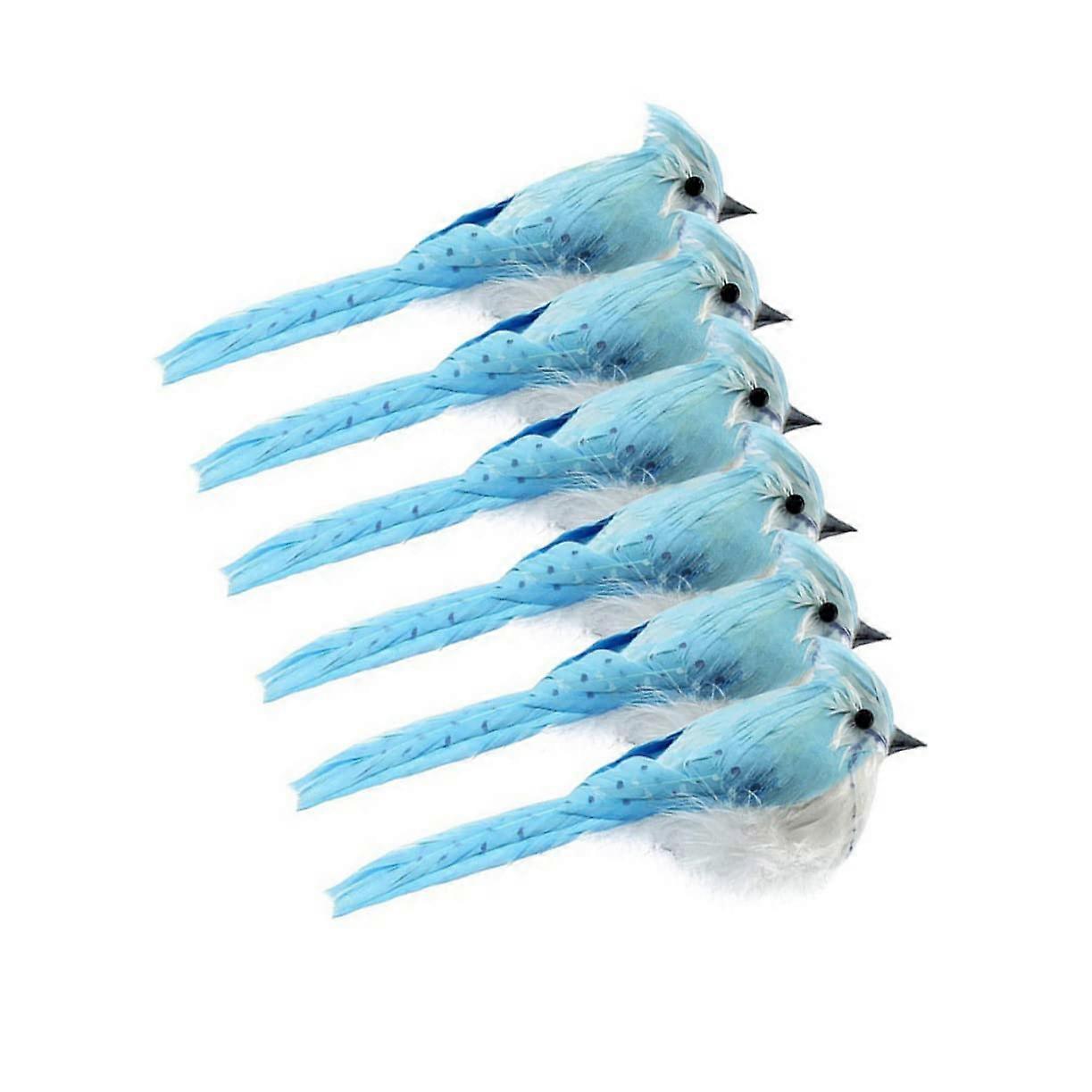 Adornos para Mesa De Vogelfiguren Tischvogelfigur Kunststoff Blue