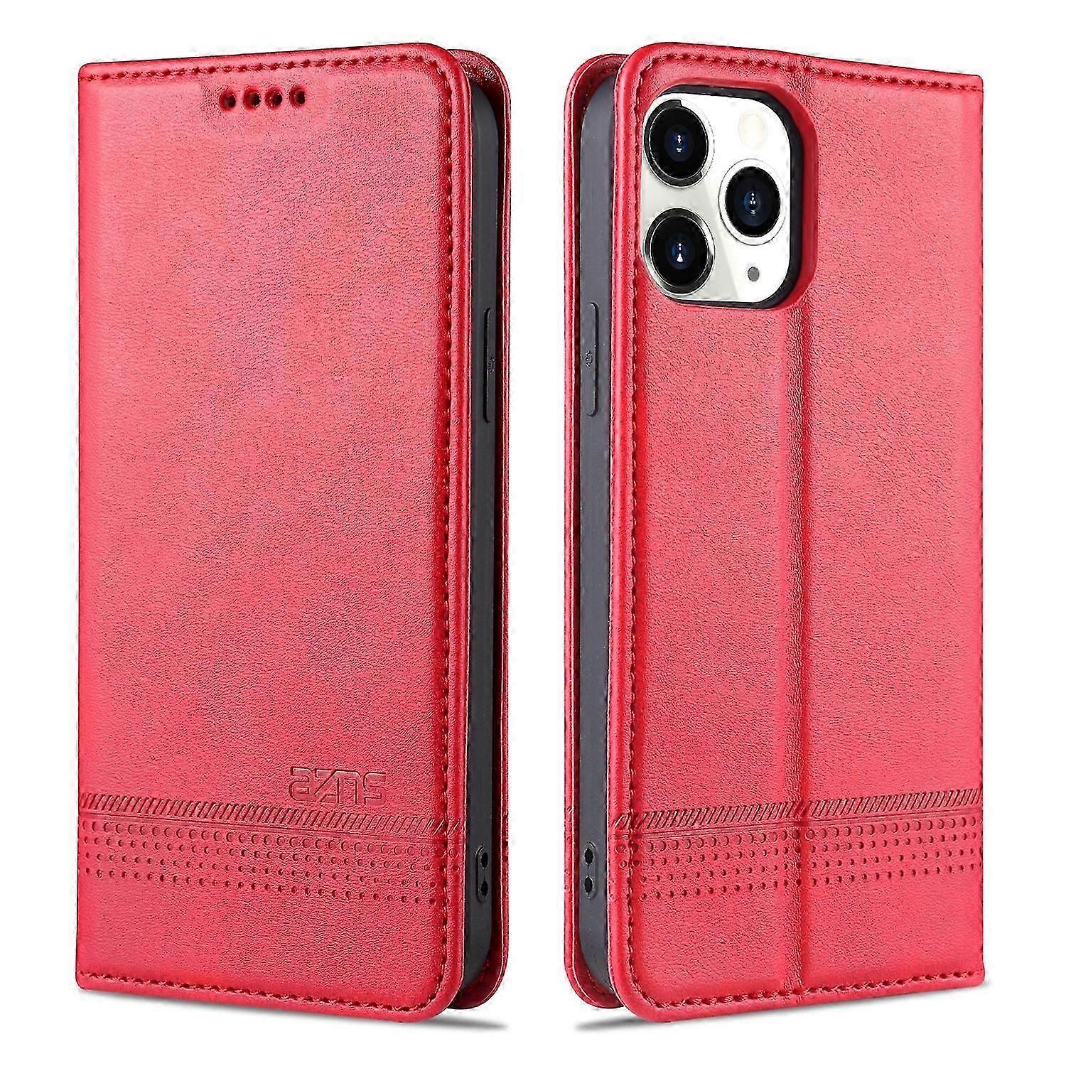 AZNS Magnetic Calf Texture PU Case For iPhone 13 Pro Max