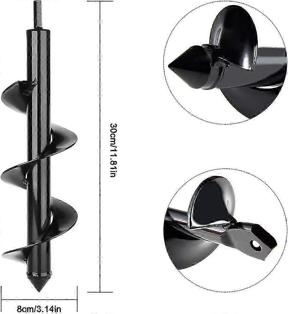 Spiral Auger Drill for Gardening, Hexagonal Shaft Gardening Tool for Planting Seeds and Bulbs