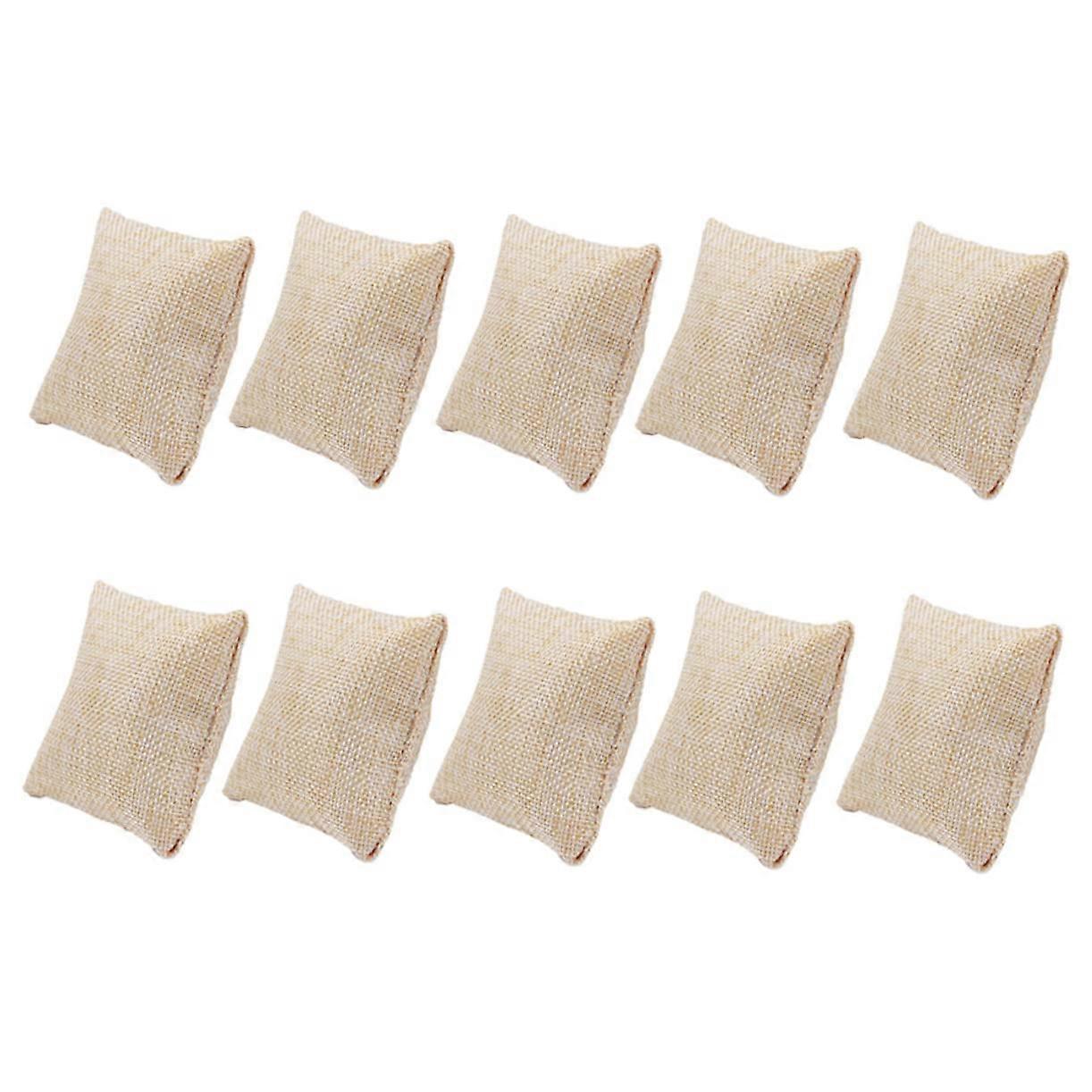 10-Piece Soft Plush Jewelry Display Cushions for Bracelets and Necklaces Storage and Presentation