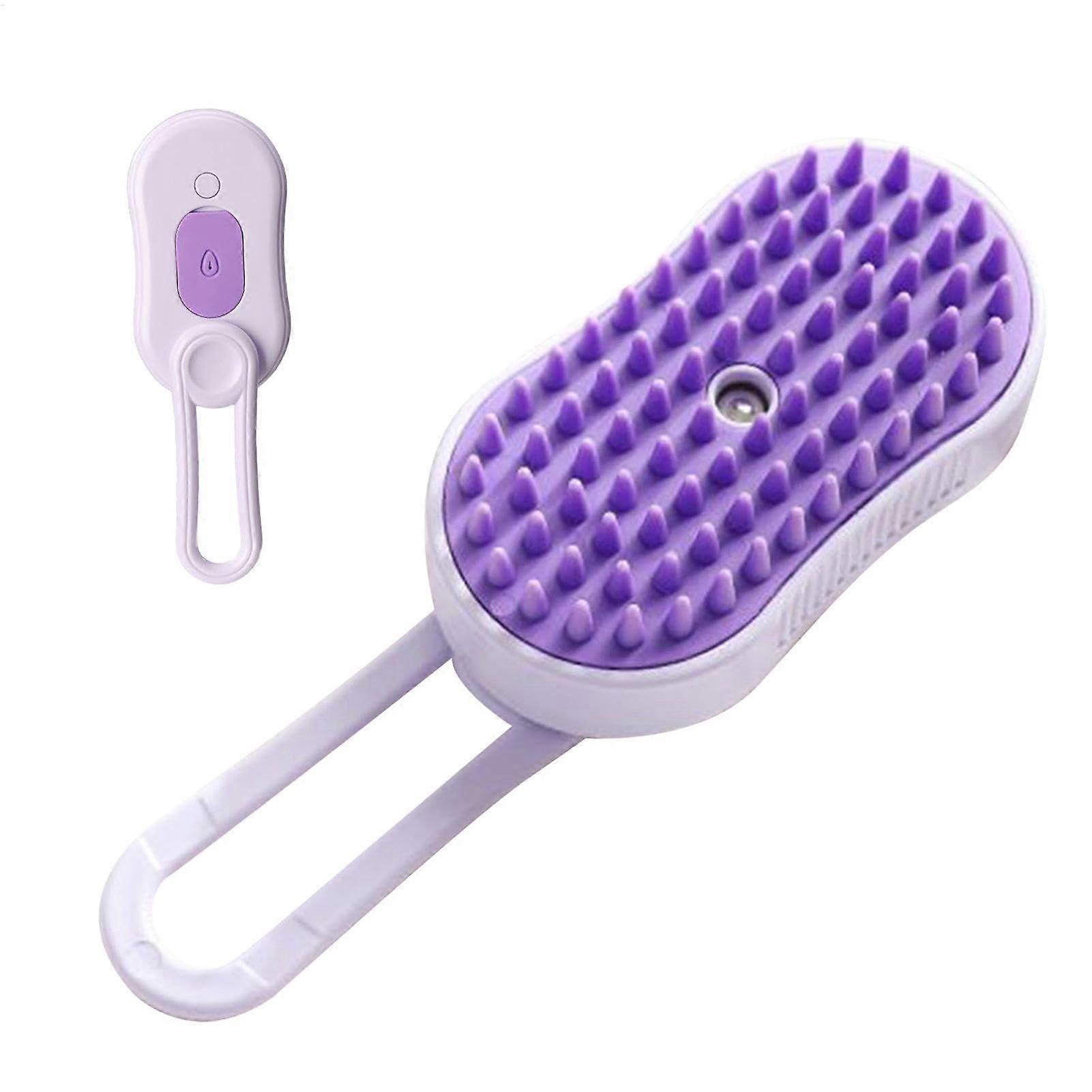Spritz defaux fur comb for dogs, defaux fur comb for cats, Rechargeable multifunctional steam cat rotating handle