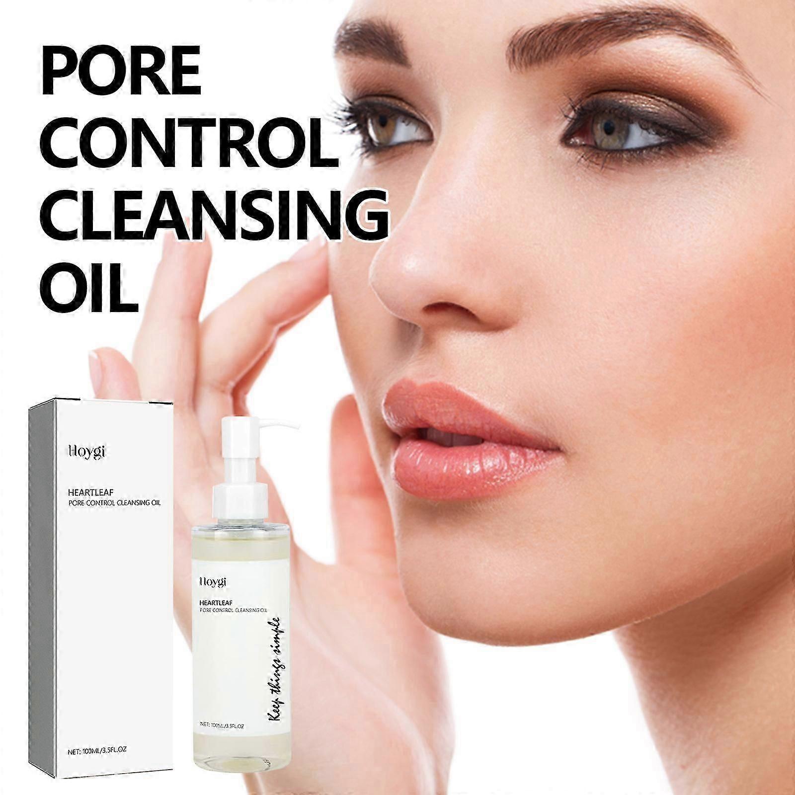 Skin Cleaner Oil, Pore Control Cleansing Oil, Pore Control Remove Makeup Oil For Face Wash, Makeup Gentle Removal Care, 100ml
