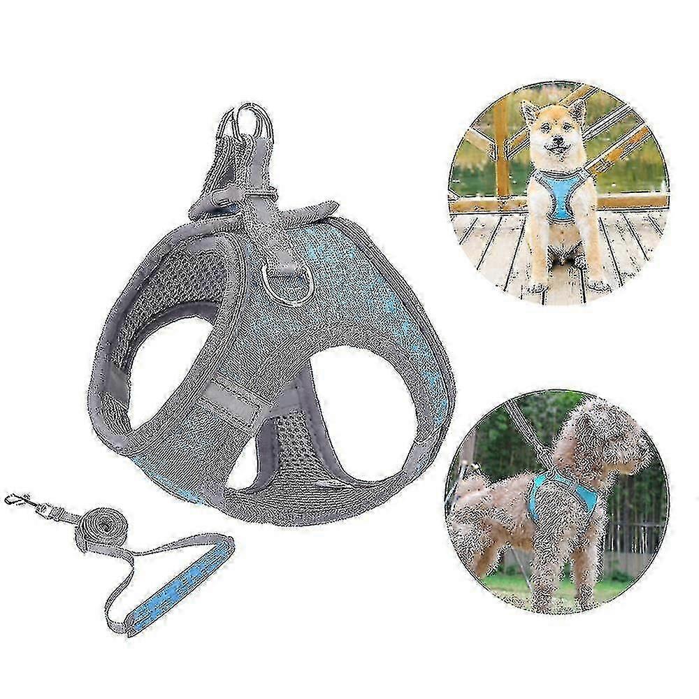 Small Dog Harness, Puppy Harness, Soft Dog Harness And Leash Set With A Reflective Collar Best Gift Best Gift