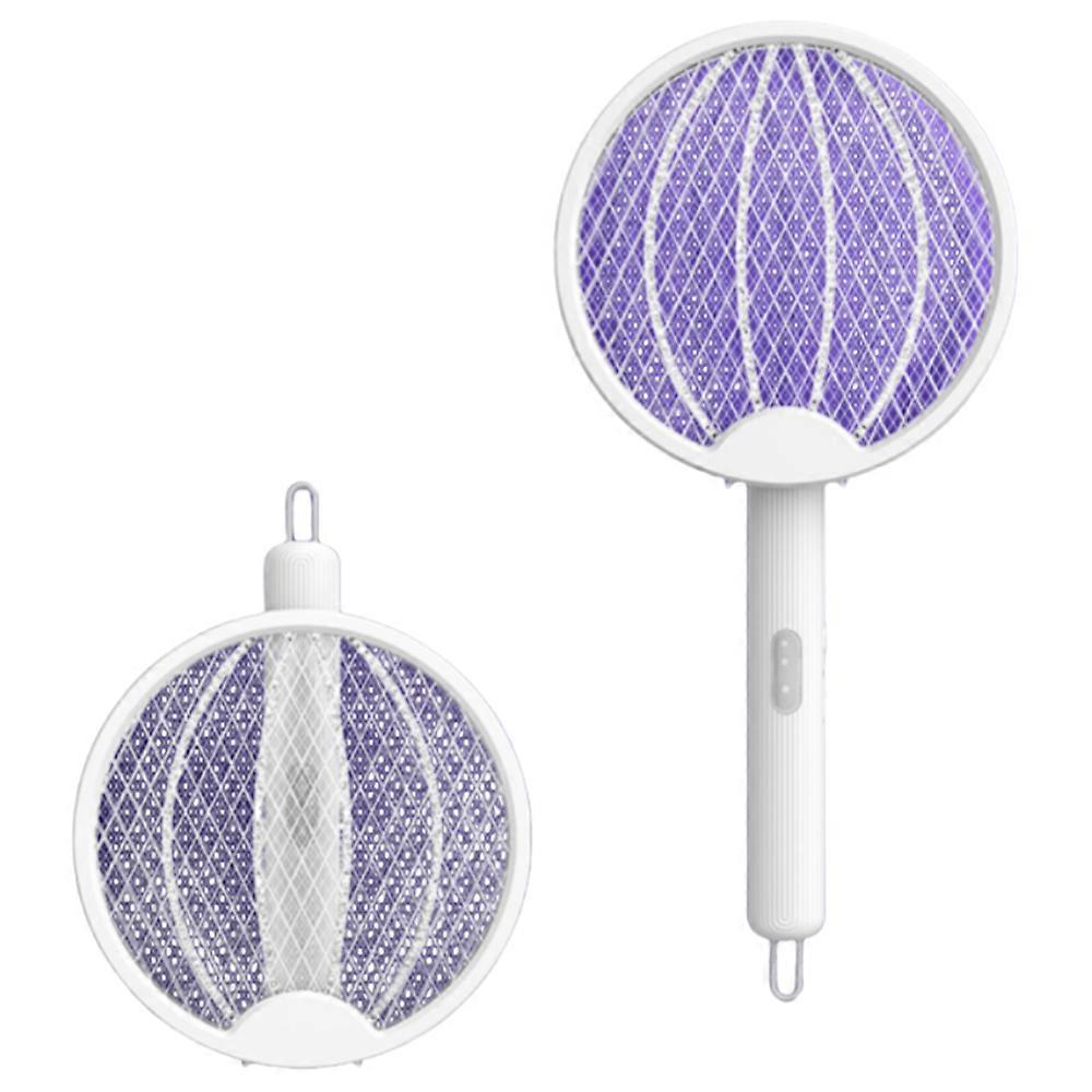 Foldable Bug Zapper Racket Rechargeable Mosquito Swatter Safe Fly Killer and Mosquito Trap Lamp for Indoor Outdoor