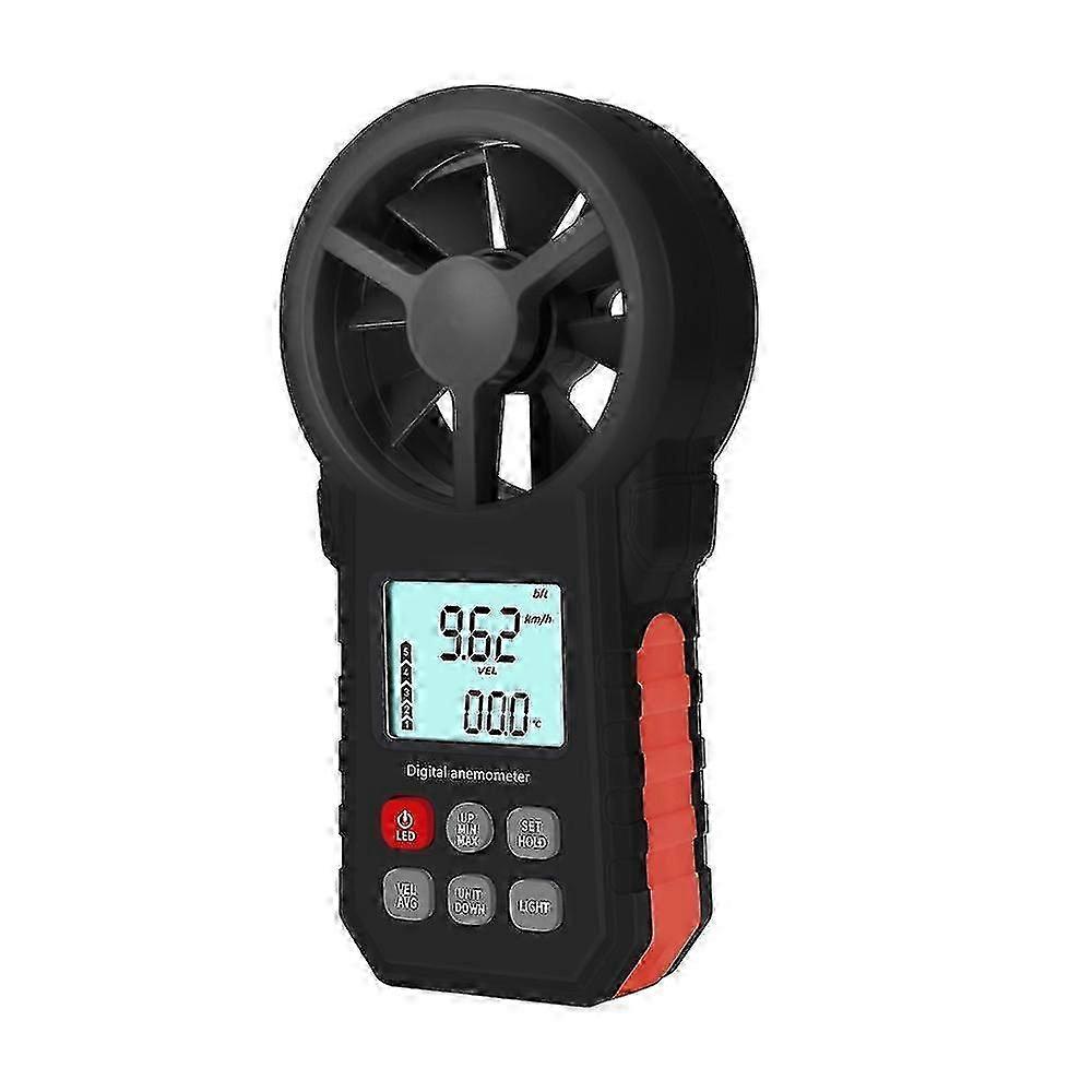 Portable Handheld Anemometer Wind Speed Meter with LCD Backlight for Weather Data