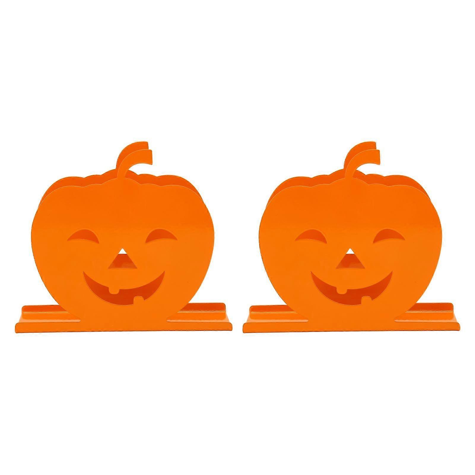 2025 siste modell 2 stk søt gresskar serviettholder slitesterk jernpapirserviett