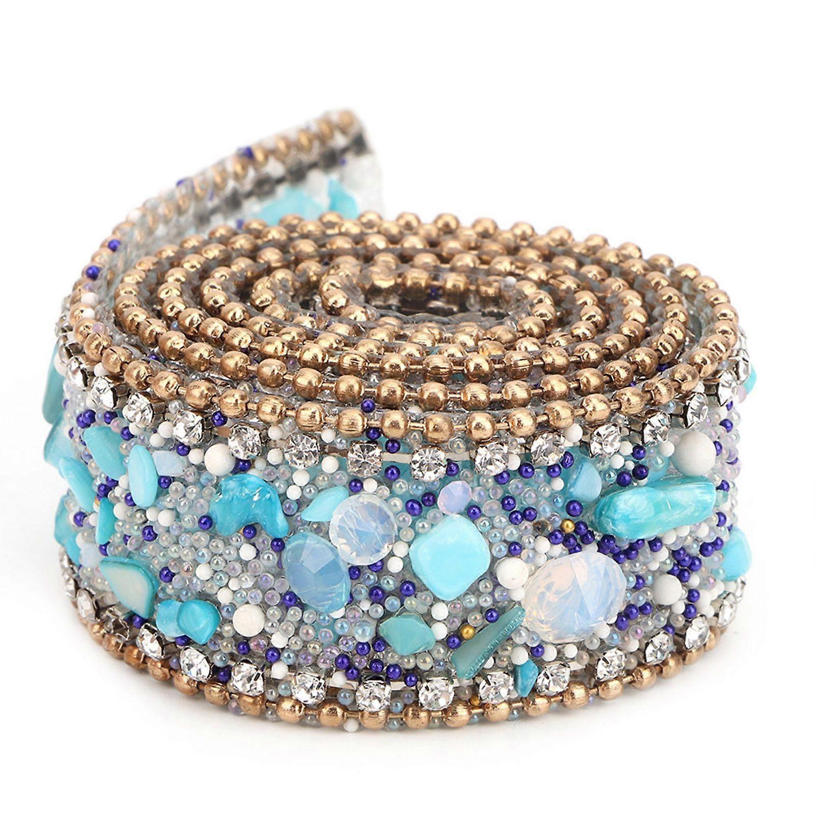 2025 Latest Model 2.5cm DIY Diamond Mesh Wrap Roll Crystal Rhinestones Chain