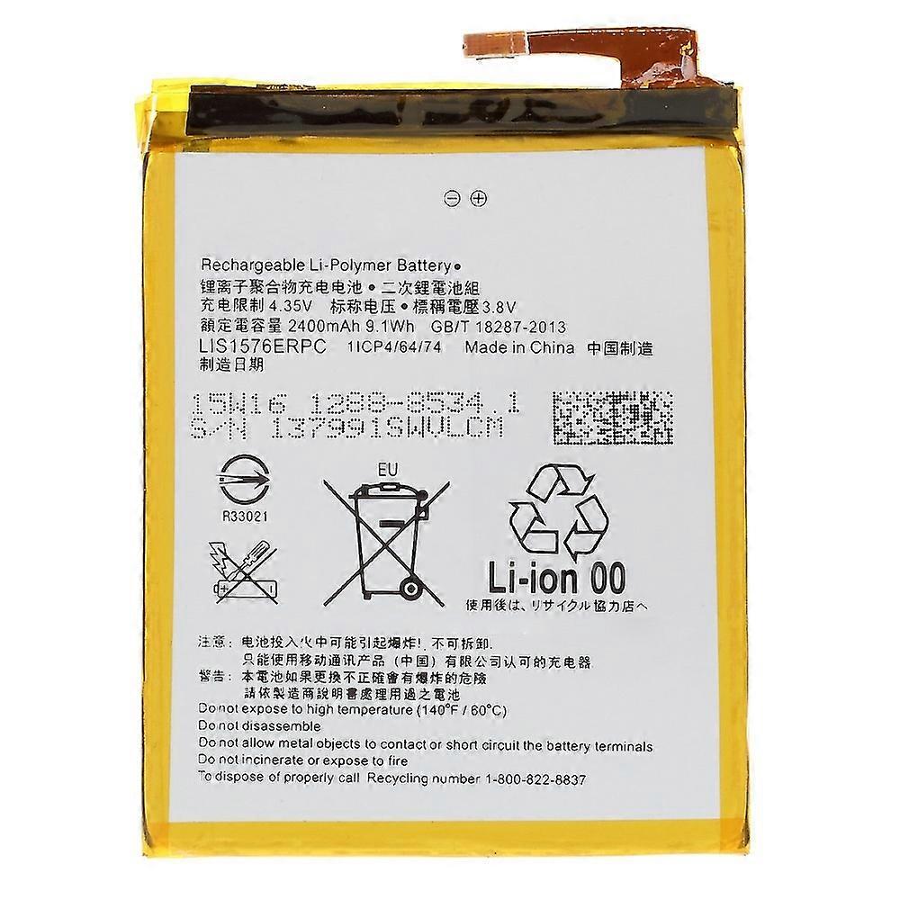 3.8V 2400mAh Phone Battery for Sony Xperia M4 Aqua LIS1576ERPC Battery Replacement Part (Without Log