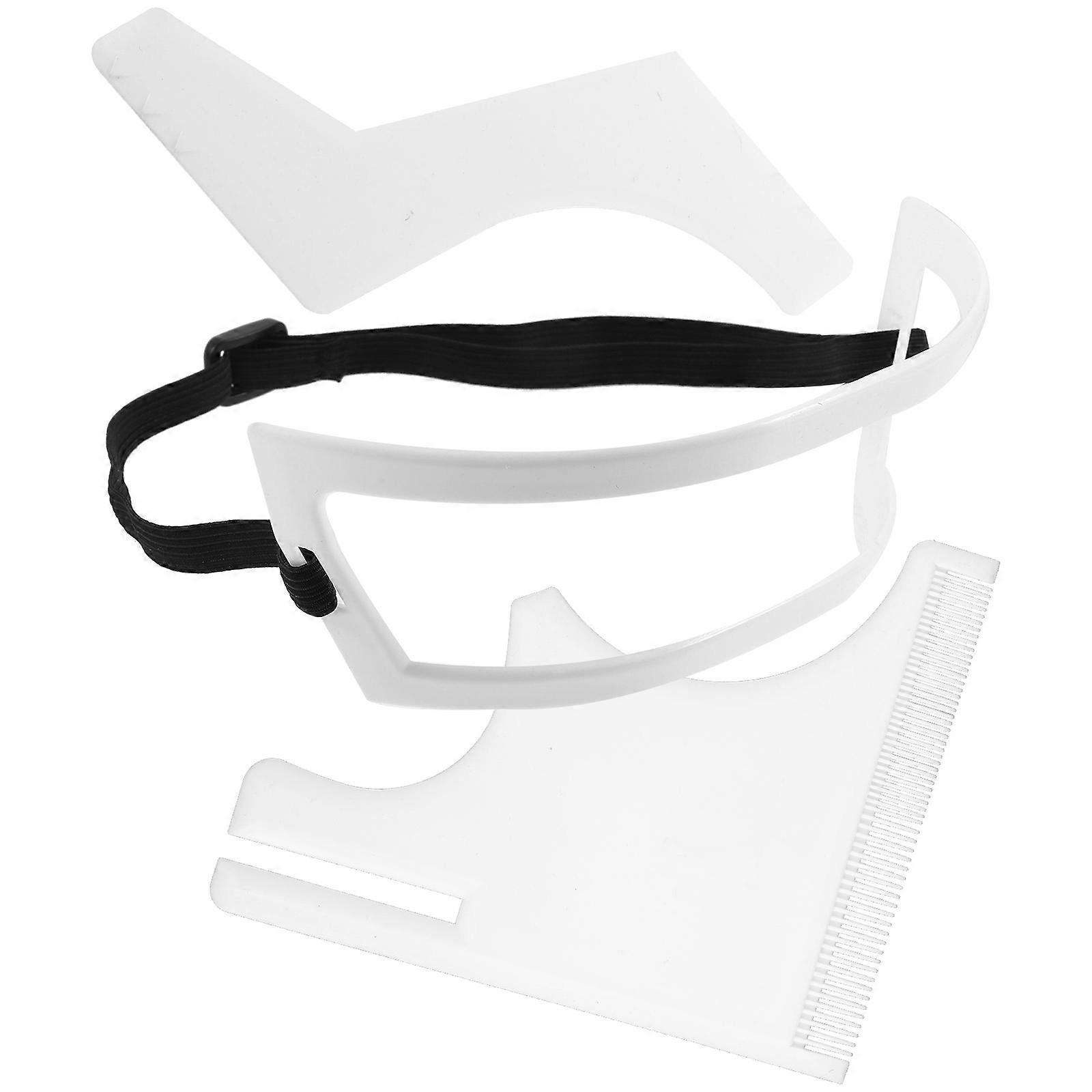 Beard Styling Template Shaving Template for Men Random Color 14x11.5cm Beard Trimming 1Set