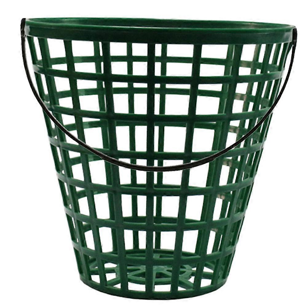 Golf Ball Storage Box Training Tool Round Green 25.00X25.00X25.00CM 1Set