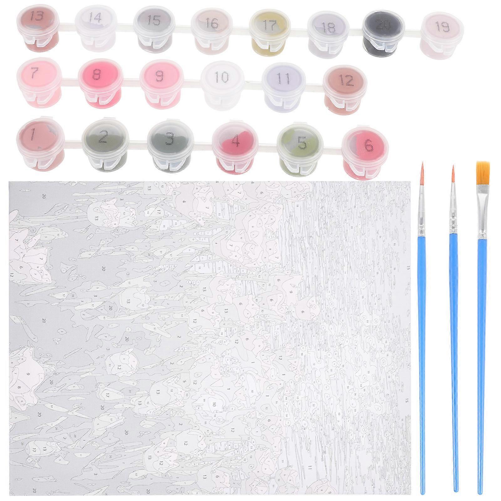 The **DIY Paint by Numbers Kit Tulip Flower Canvas Oil Painting** is a fantastic creative activity for beginners and art enthusiasts alike. This kit