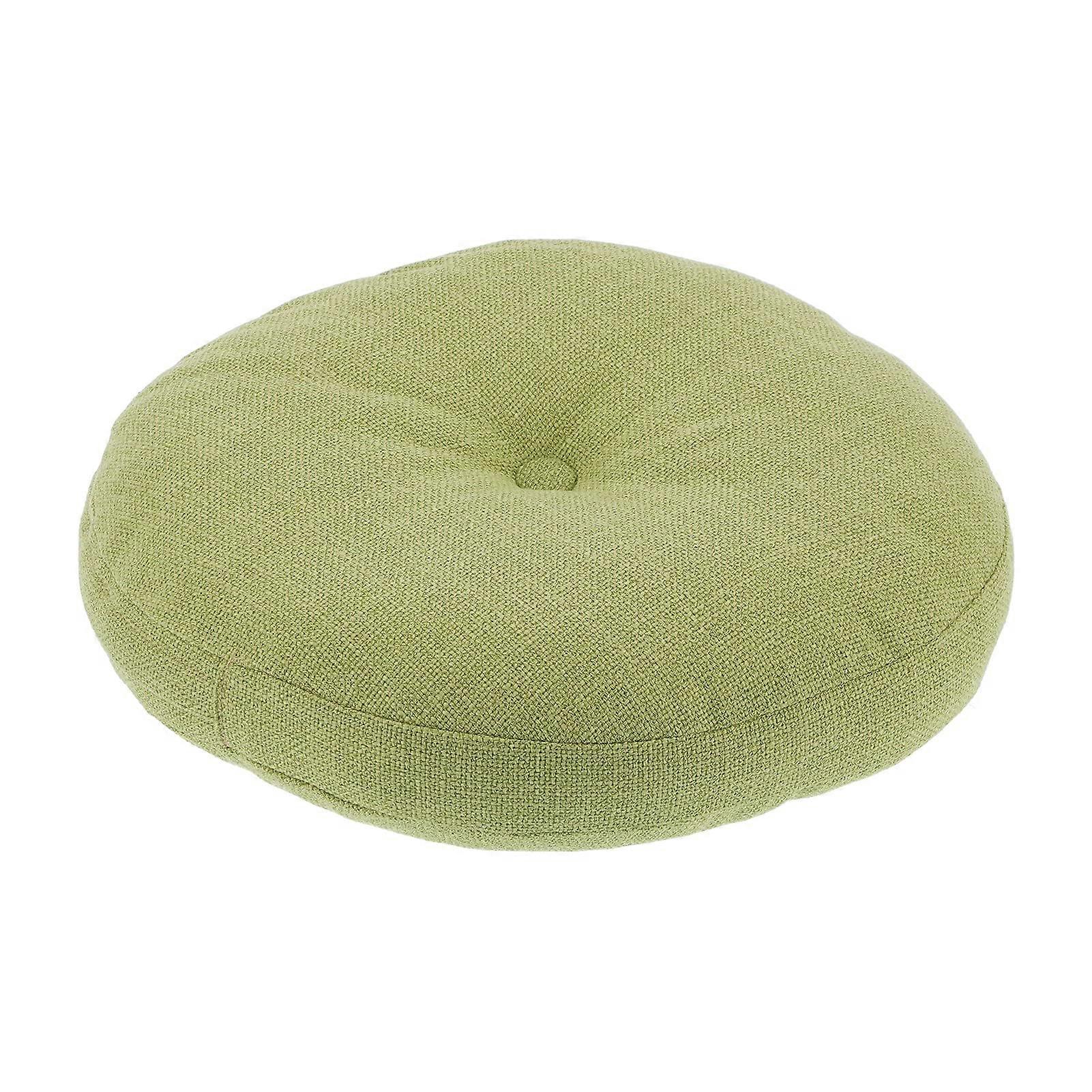 Cuscino rotondo per pouf in cotone e lino Elasticità spessa resistente, leggera e lavabile per una presa confortevole
