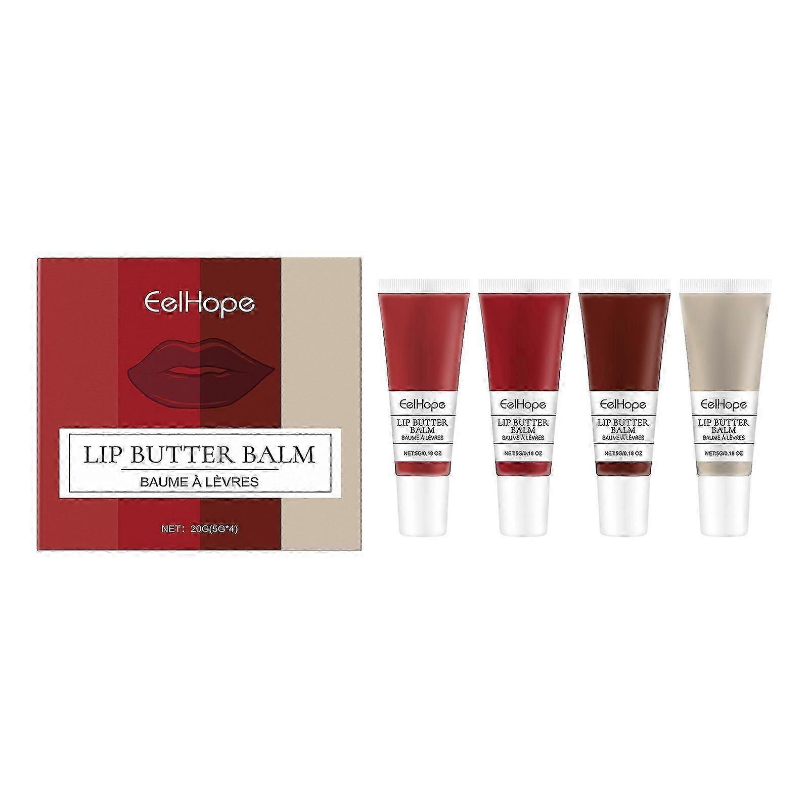 Ενυδατικό Lip Butter Balm, Lip Balm Cream Set, Μακράς Διάρκειας Ενυδατικό Lip Balm Lip Care, Ενυδατική κρέμα, Anti-Crack, Non-sticky Cup Χριστουγεννιάτικο δώρο