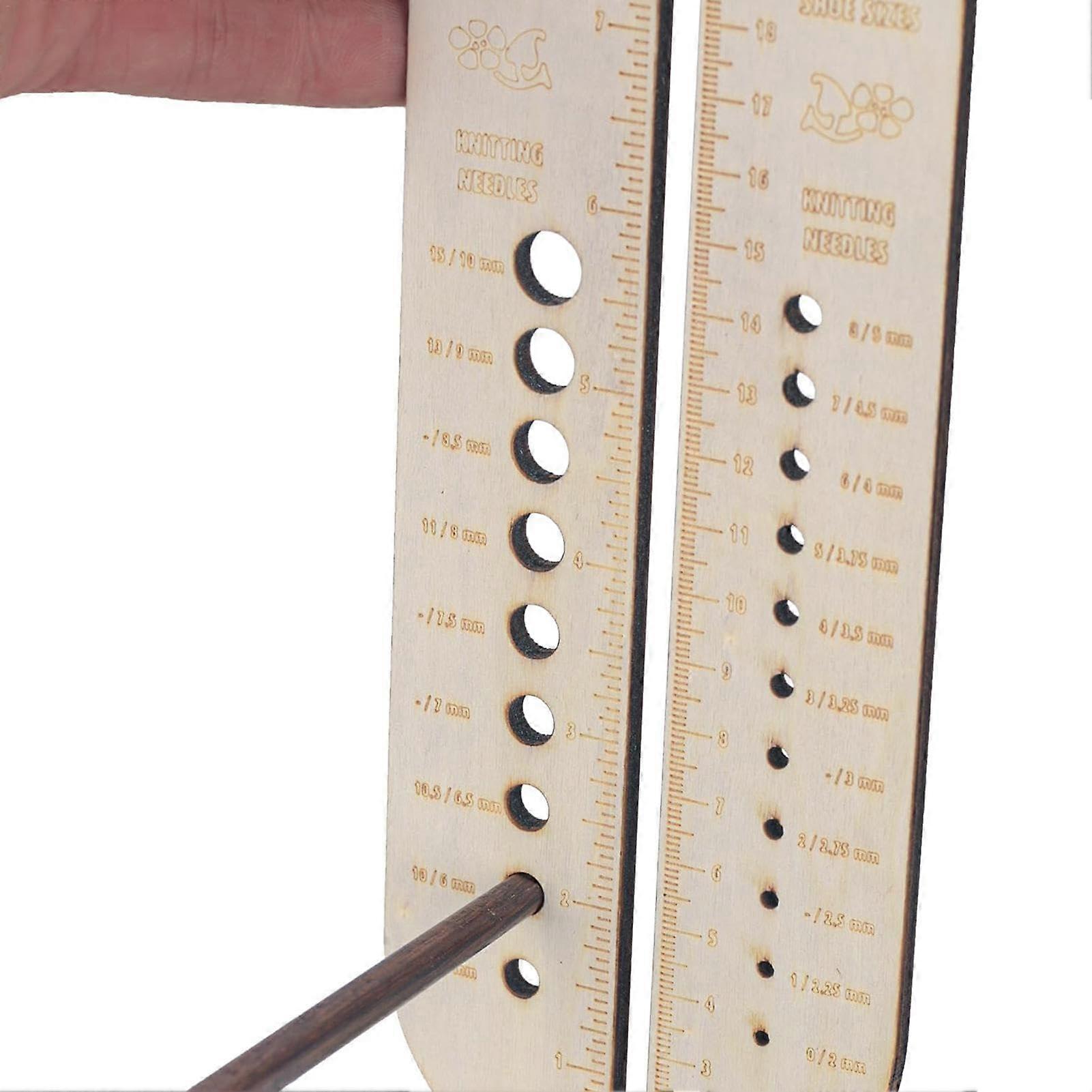 Sock Ruler for Knitting Crochet Size Ruler, Sock Blocker Knitting Accessories