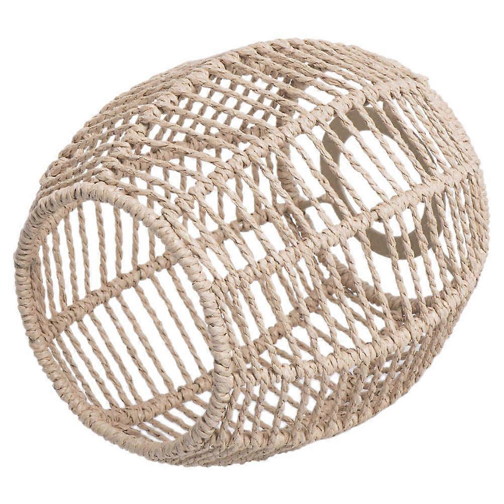 Woven Lamp Shade Boho Style Light Diffusion Decorative Item For Bathroom Kitchen 1Set
