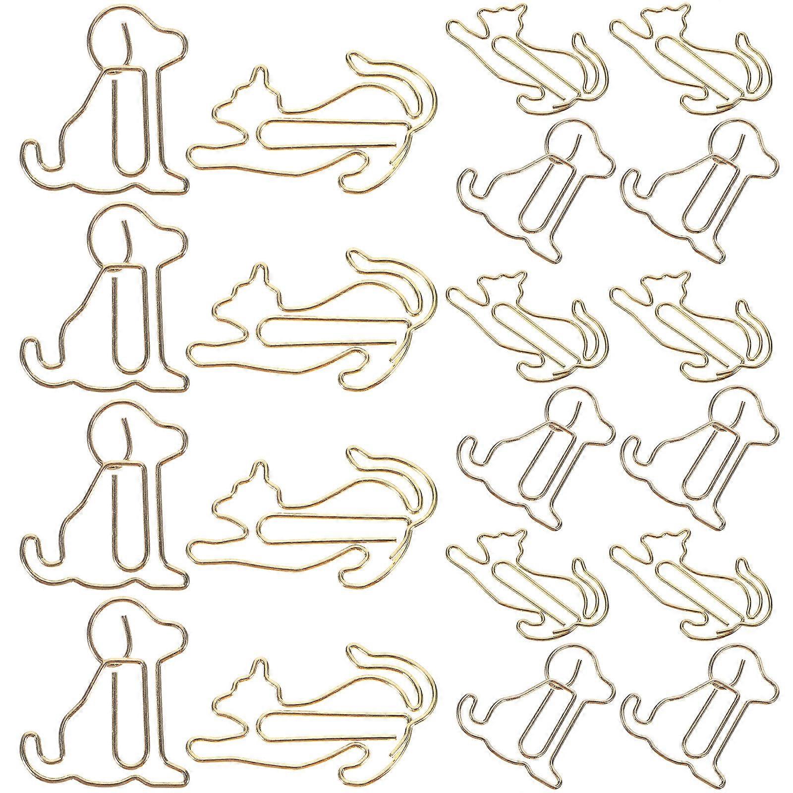 Puppy Paperclips Decorating School Use Assorted Color 2.80x2.50x0.10CM Practical Design 1Set