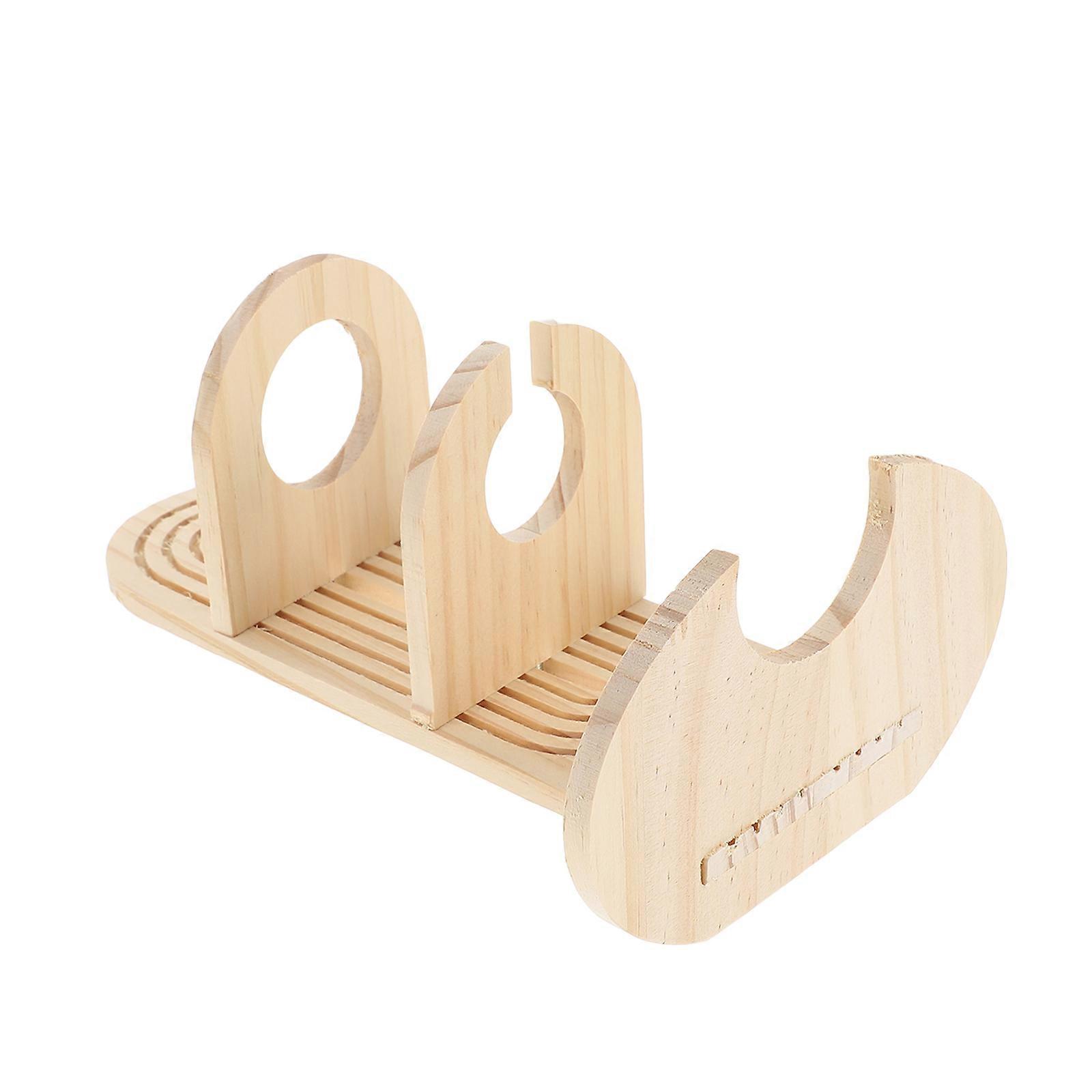 Wooden Rack for Hamster Drinking Bottle 1 Set Pet Supply