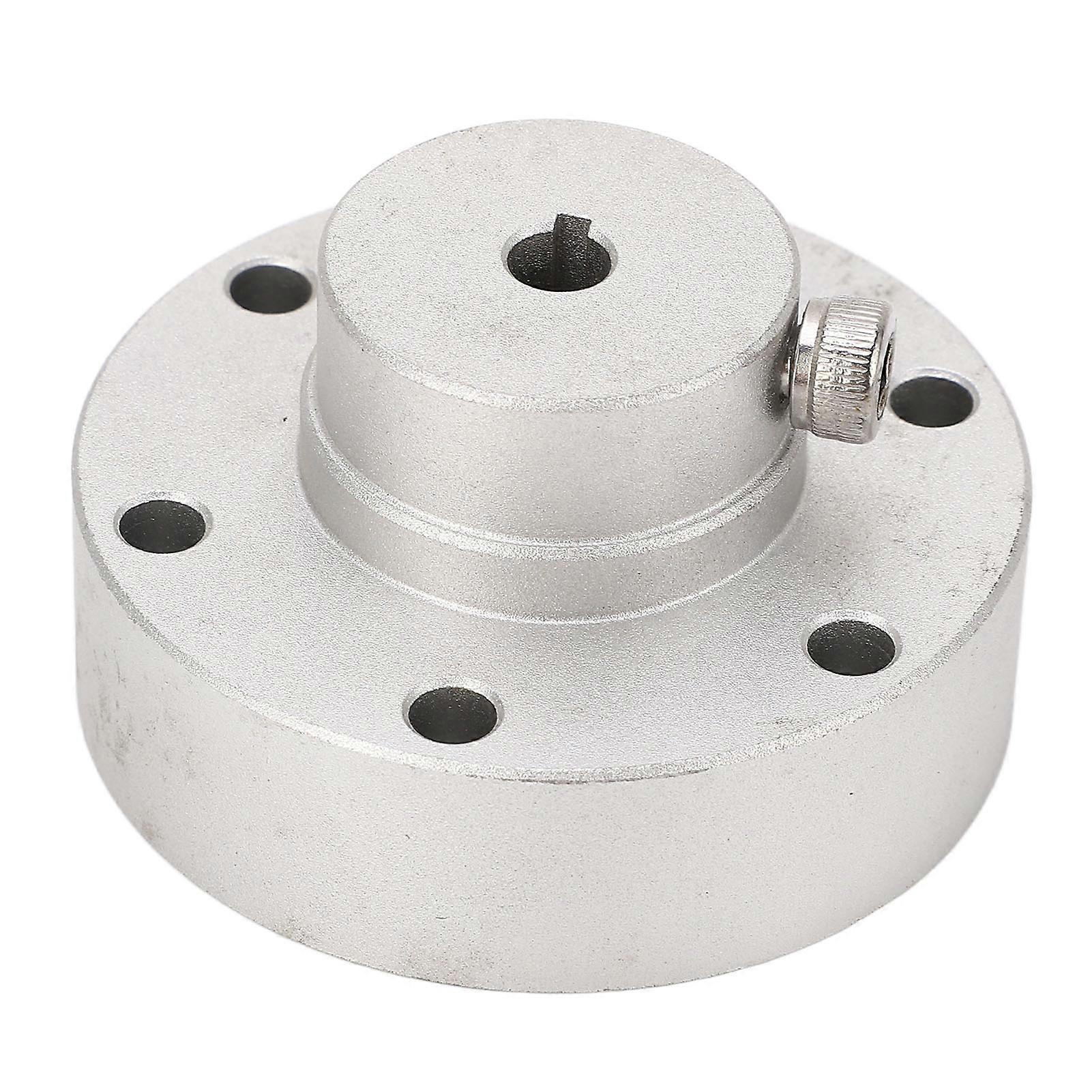 6mm Flange Shaft Coupling Strong Strength Precise Exquisite Surface Silver for Connecting Motor and Wheel