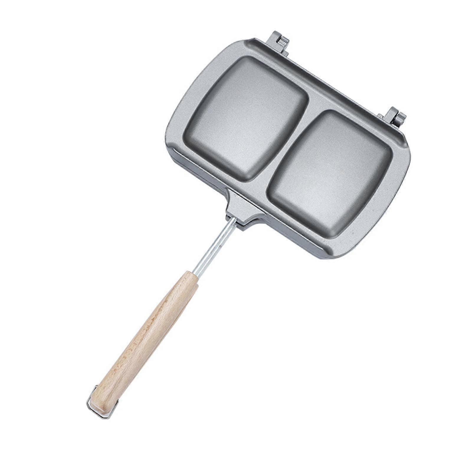 Sandwich maker, nonstick bread baking pans, easy to clean, detachable handle, frying pans for dormitory and office.