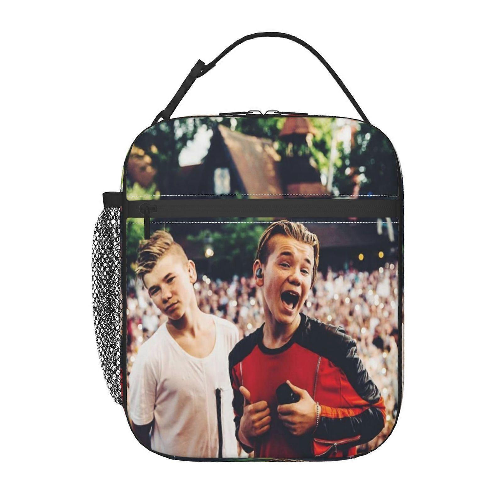 k1191 marcus martinus Lunch Bag Transparent Front Panel, Quick-View Design Without Opening, Time-Saving for Busy Professionals h1191