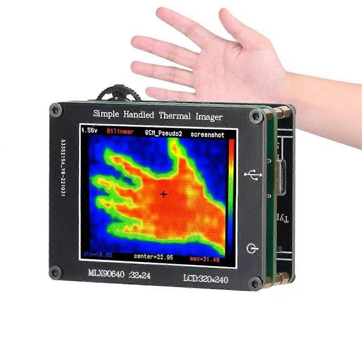 MLX90640 -BAB Thermal Imager Infrared Camera 2in Screen -40 - 300 Handheld Digital Infrared Thermal Imager