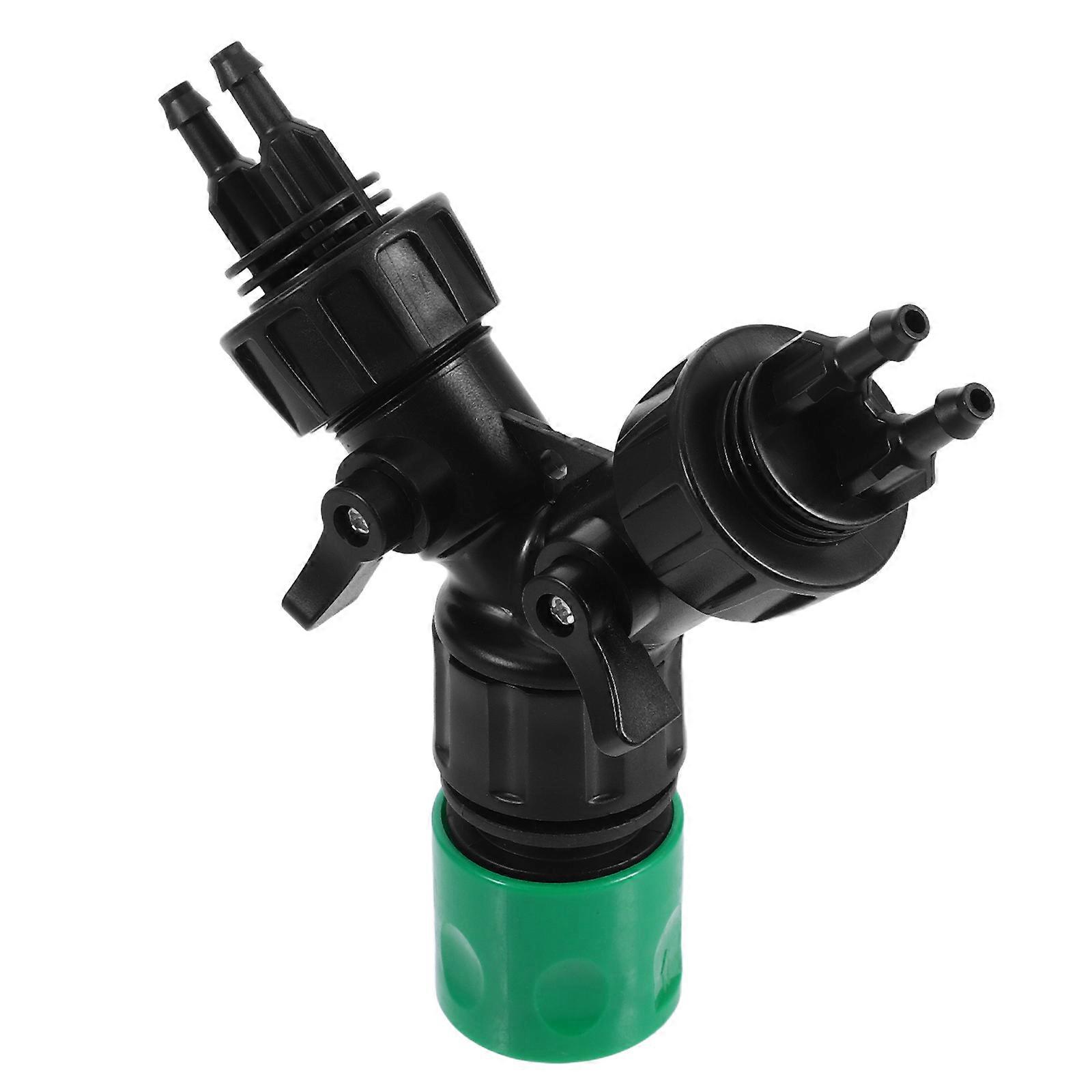 Garden Hose Splitter with Drip Irrigation Tubing Adapter for Efficient Watering Systems – Easy Installation and Precise Water Control for Gardens and