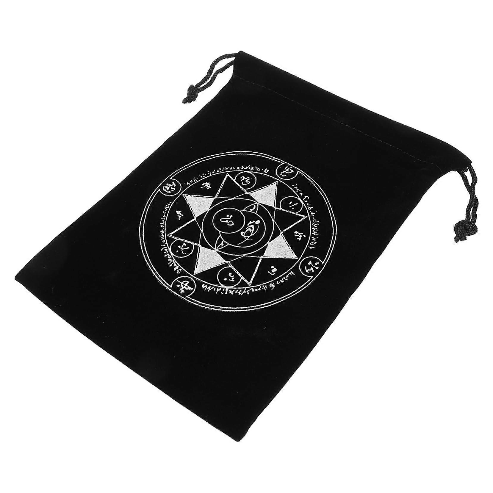 Tarot Storage Bag Mini Organizer Purse with Drawstring Closure, Small Toiletry & Snack Bag, Keyring Pendant