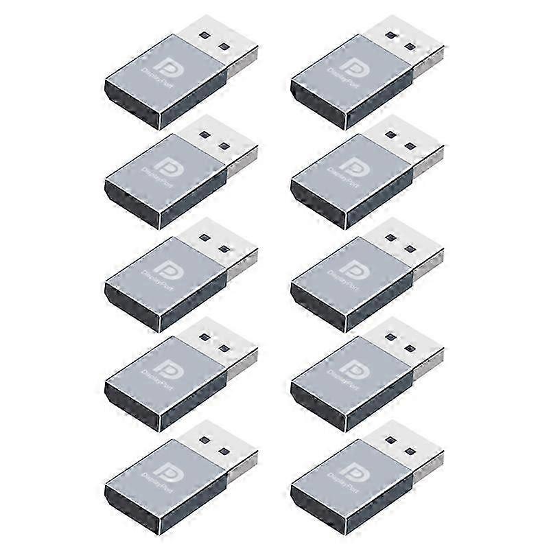 10Pcs 4K Displayport Dummy Plug DP Virtual Display Adapter EDID Headless Ghost Emulator Graphics VidEdition 0711