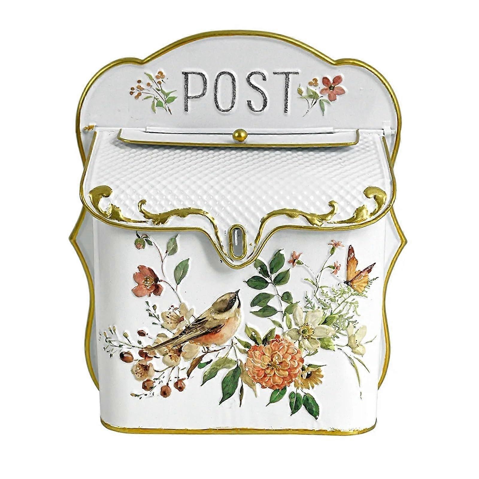 Vintage WallMounted Mailbox, Mailboxes, Mailbox, Metal Craft, Mailbox, Farmhouse Post Decor for Storing Mail