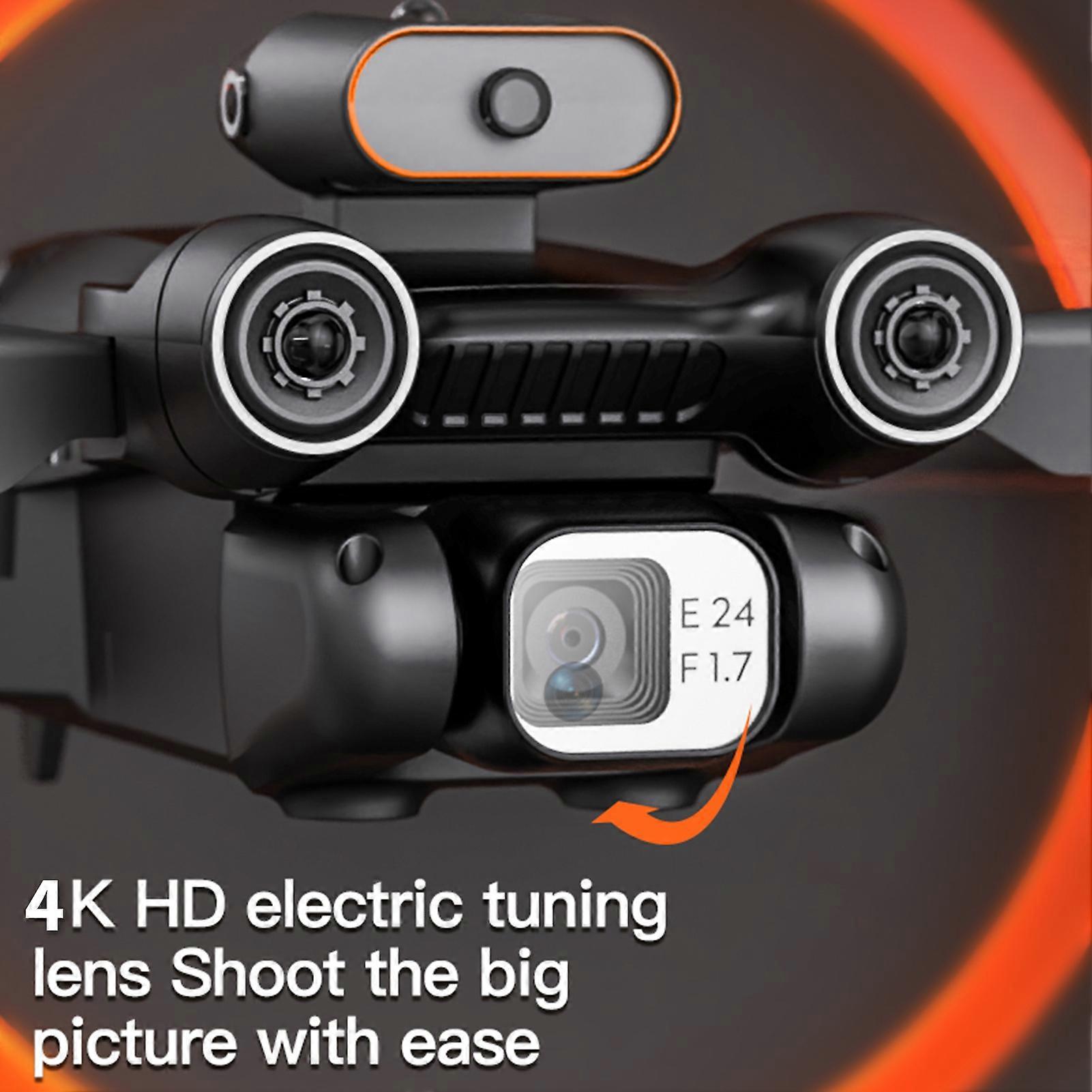 RC Drone with Camera 4K Dual Camera RC Quadcopter ESC with Function Gesture Control Trajectory Flight 360 Degree Roll 2 Battery