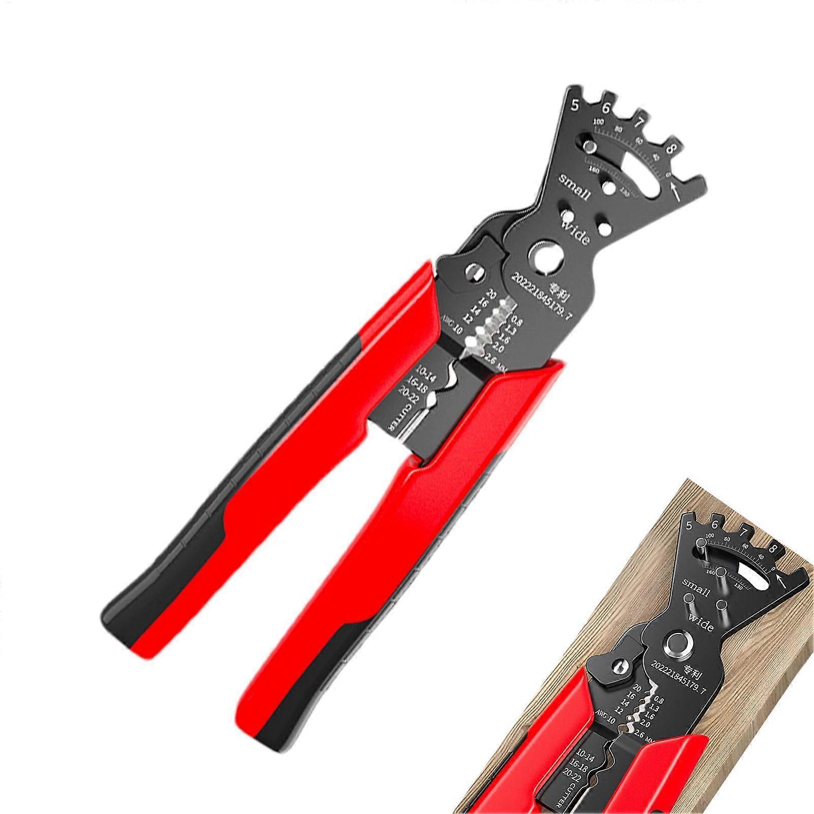 Wire Crimping Tool  Functional Electrician Wire Stripper  Wire and Cable Cutter Crimping Tool Wire Puller Wire Terminal Crimping Tool for Home Use