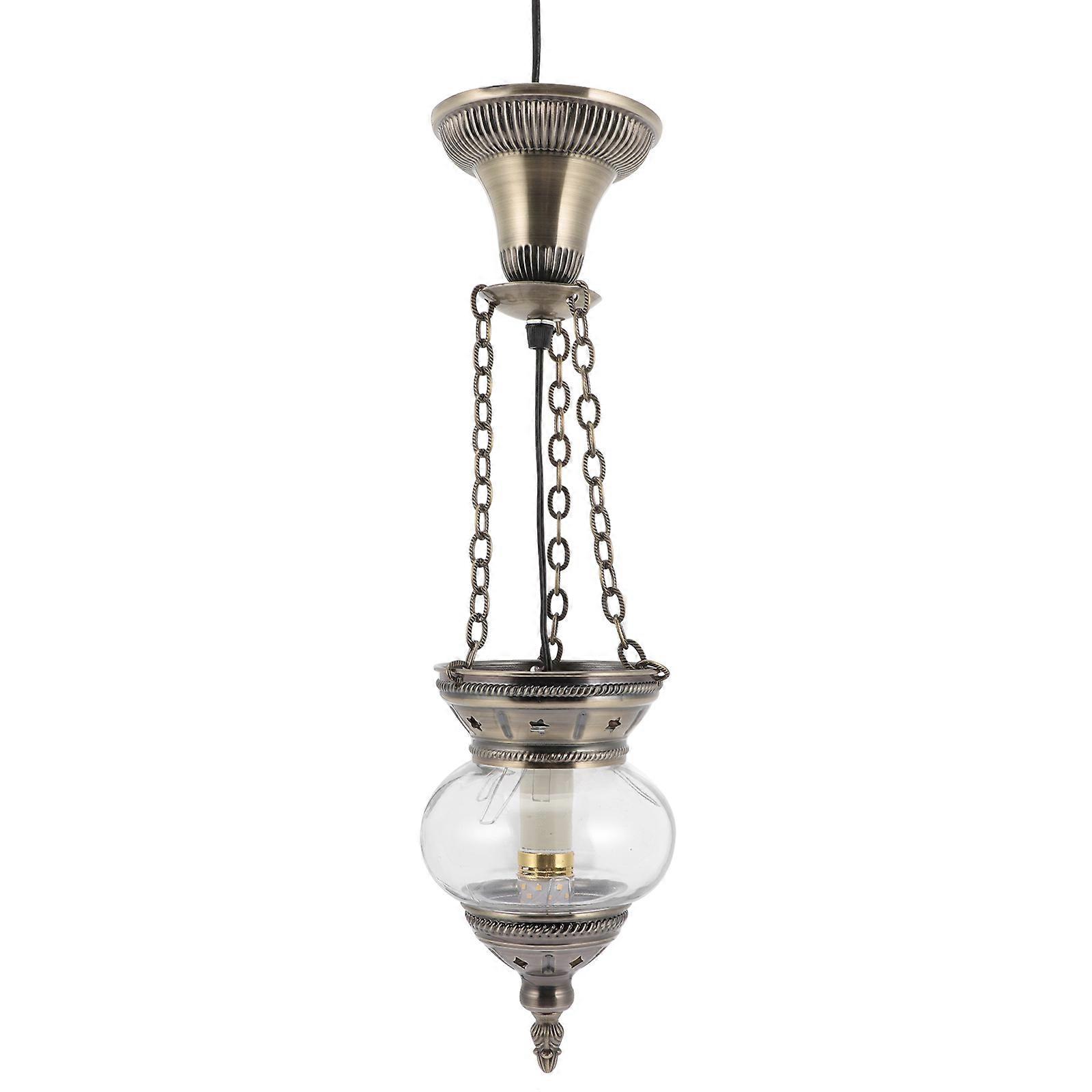Hanging Ceiling Lights Simple Shape Iron Dining Light Fixture For Cafe Atmosphere 20X13CM 1Set
