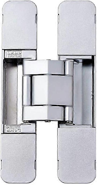 HES3D-E190 3-Way Adjustable Invisible Concelaed Hinge - Dull Chrome