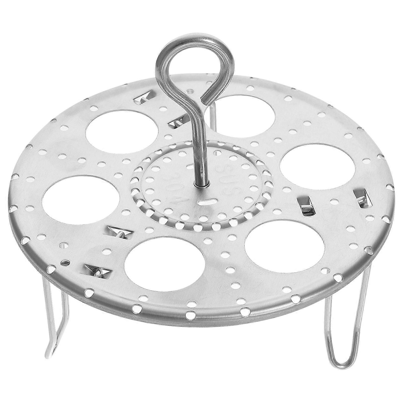 Stainless Steel Foldable Steaming Rack for Pots – Multi Use Thickened Stand for Fish, Veggies, Eggs, and More – 2pcs Kitchen Accessory