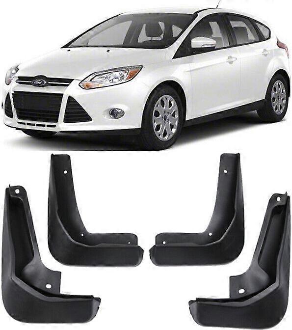 Compatible New Set Splash Guards Mud Flaps For 2010-2023 Ford Focus MK3 HatchbacK