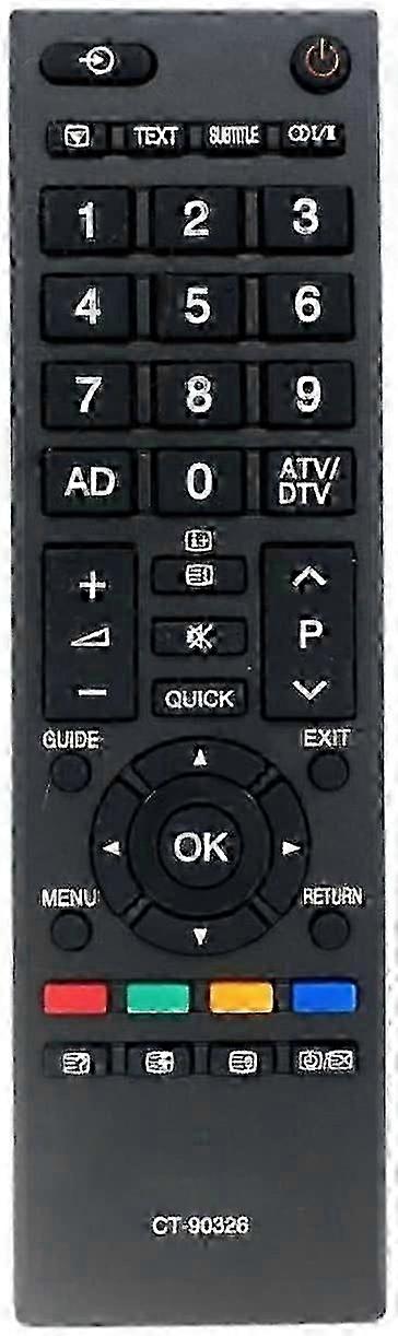 CT-90326 Remote Control For Toshiba LCD LED TV Remote ControllerReplace CT-90325 CT-90351,__e0.1701 hwy