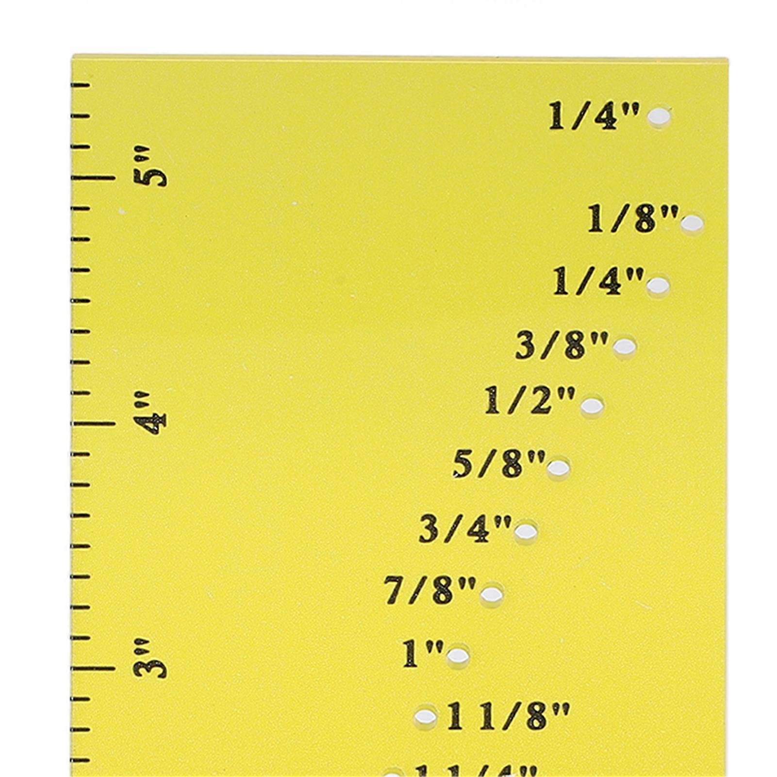 Bright Yellow Magnetic Seam Guide Acrylic Seam Guide Ruler with Nonslip Bottom Seam Allowance Ruler for Artist for Office