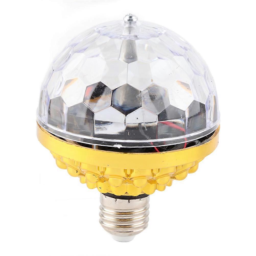 Colorful Rotating Ball Light DJ Crystal RGB Party Light Disco Ball LED RGB Strobe Party Lamp Bulb Rotating Ball Light Bulb with Socket