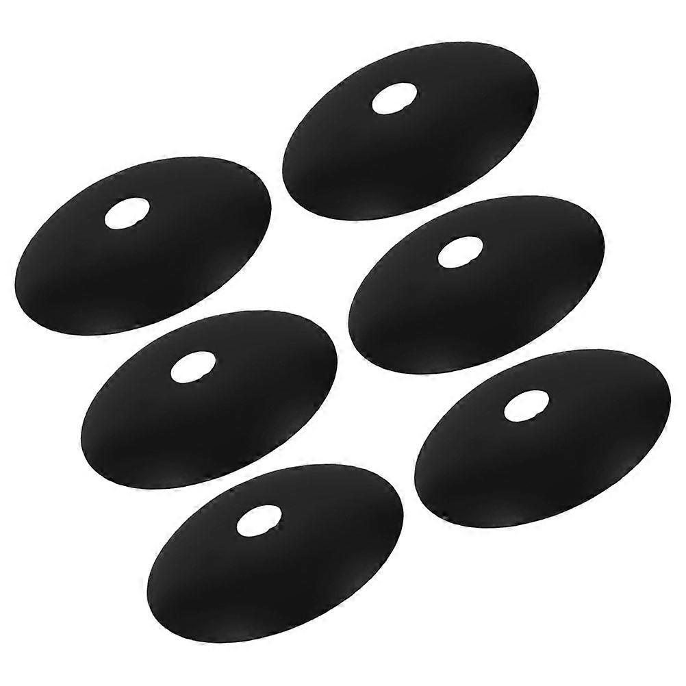 6pcs Metal Ceiling Light Canopy Plates, Round Mounting Brackets for Light Fixtures, Durable Cover for Ceiling Lights, Easy Installation, Compatible