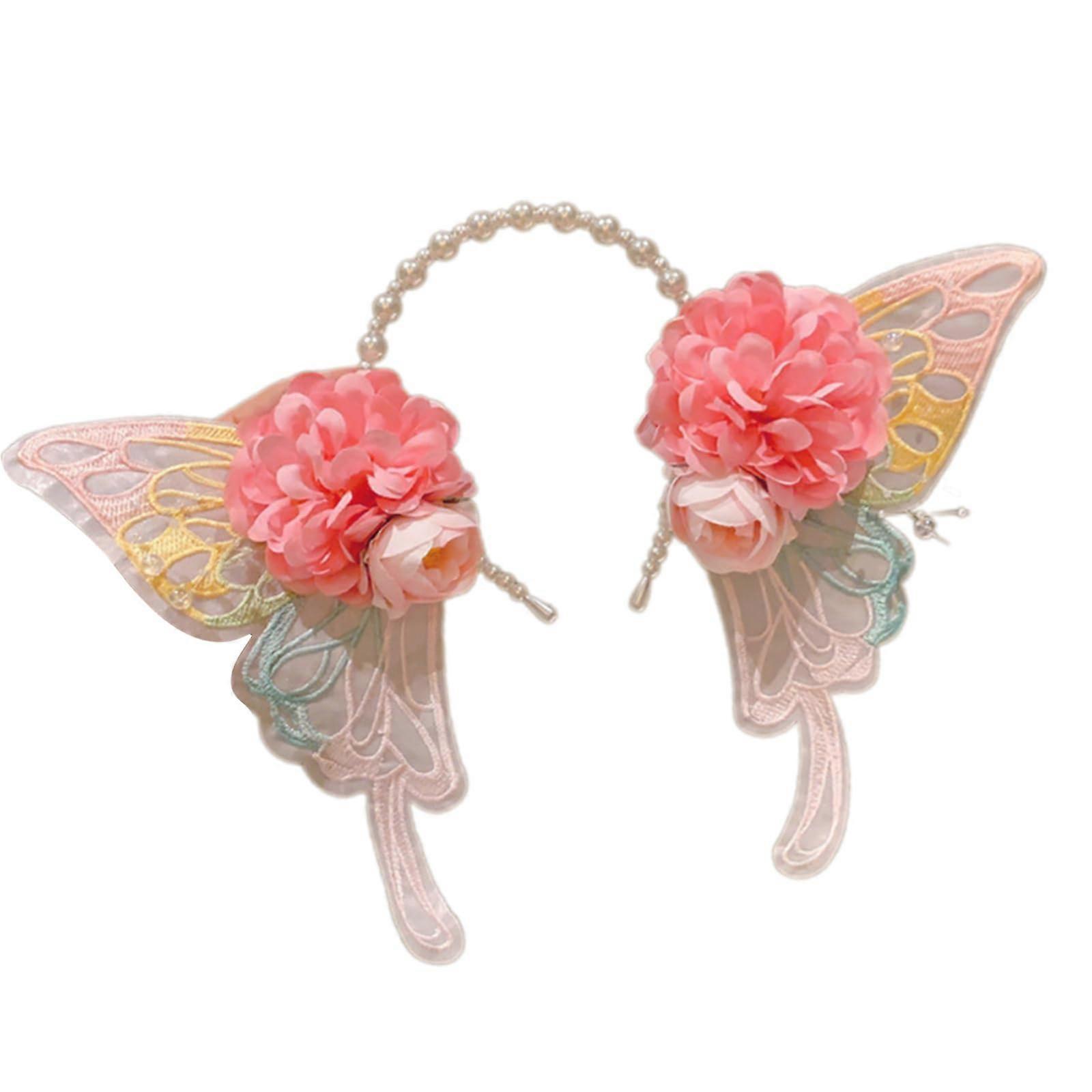 Colorful Butterfly Flower Hairband for Kids, Fashionable Hair Accessory, Soft and Comfortable Design for Girls Aged 3 and Up Ref: 8350