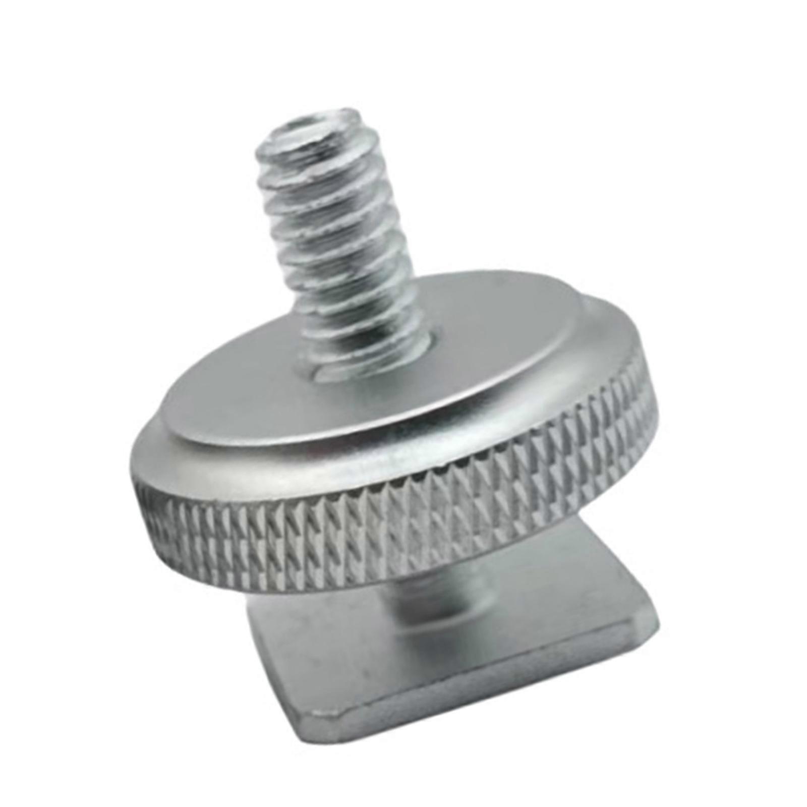 DSLR Camera Compatible Metal Hot Shoe Mount with Single Layer 1/4Inch Screw Robusts and Long Last Photography Accessory  Silver