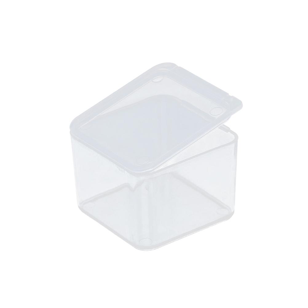 50Pcs Small Rectangular Plastic Storage Boxes Suitable For Indoor Outdoor Storage Of Tools And Equipment 4X4X2.8CM